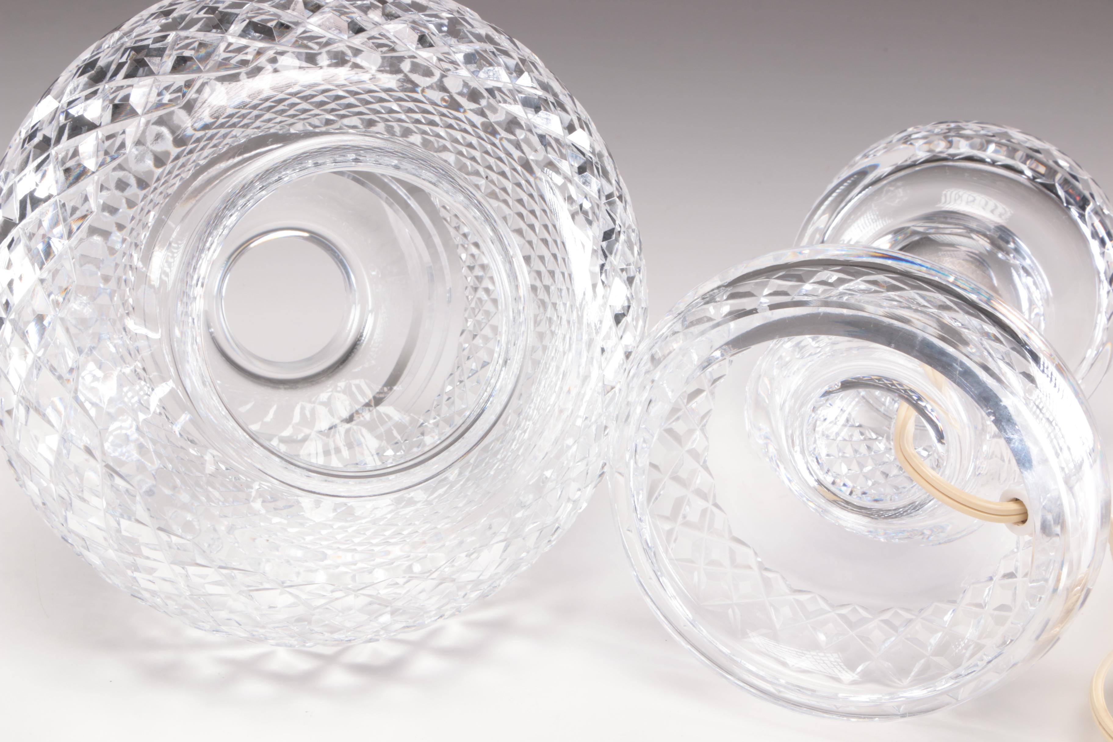 Waterford Crystal "Inishmaan" Hurricane Lamp