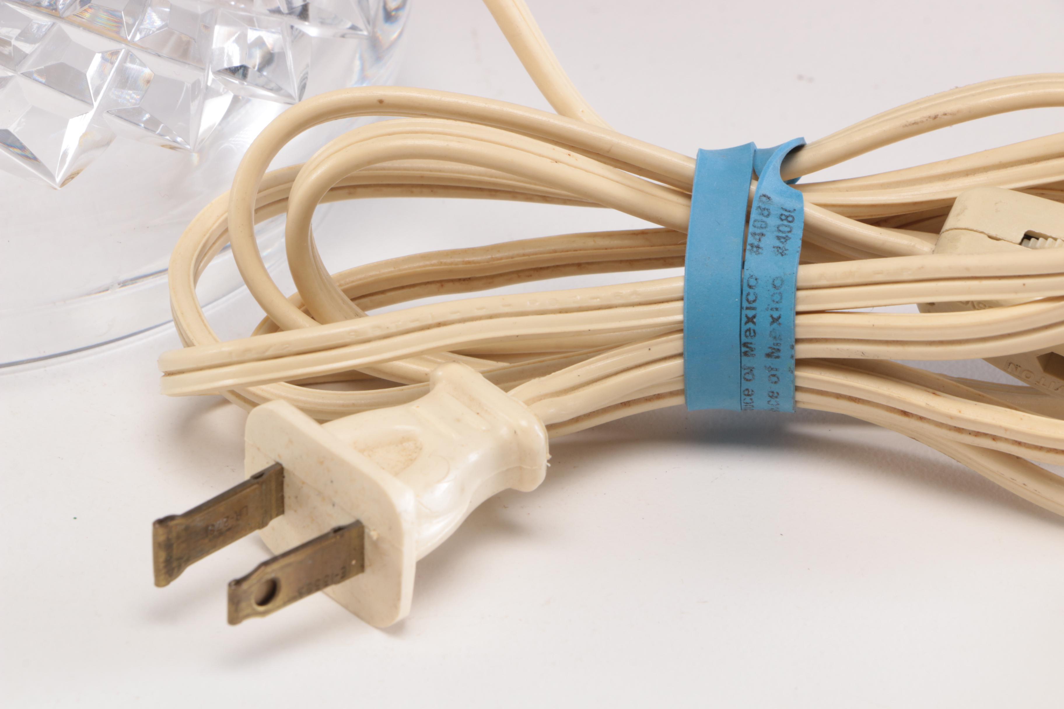 Waterford Crystal "Inishmaan" Hurricane Lamp