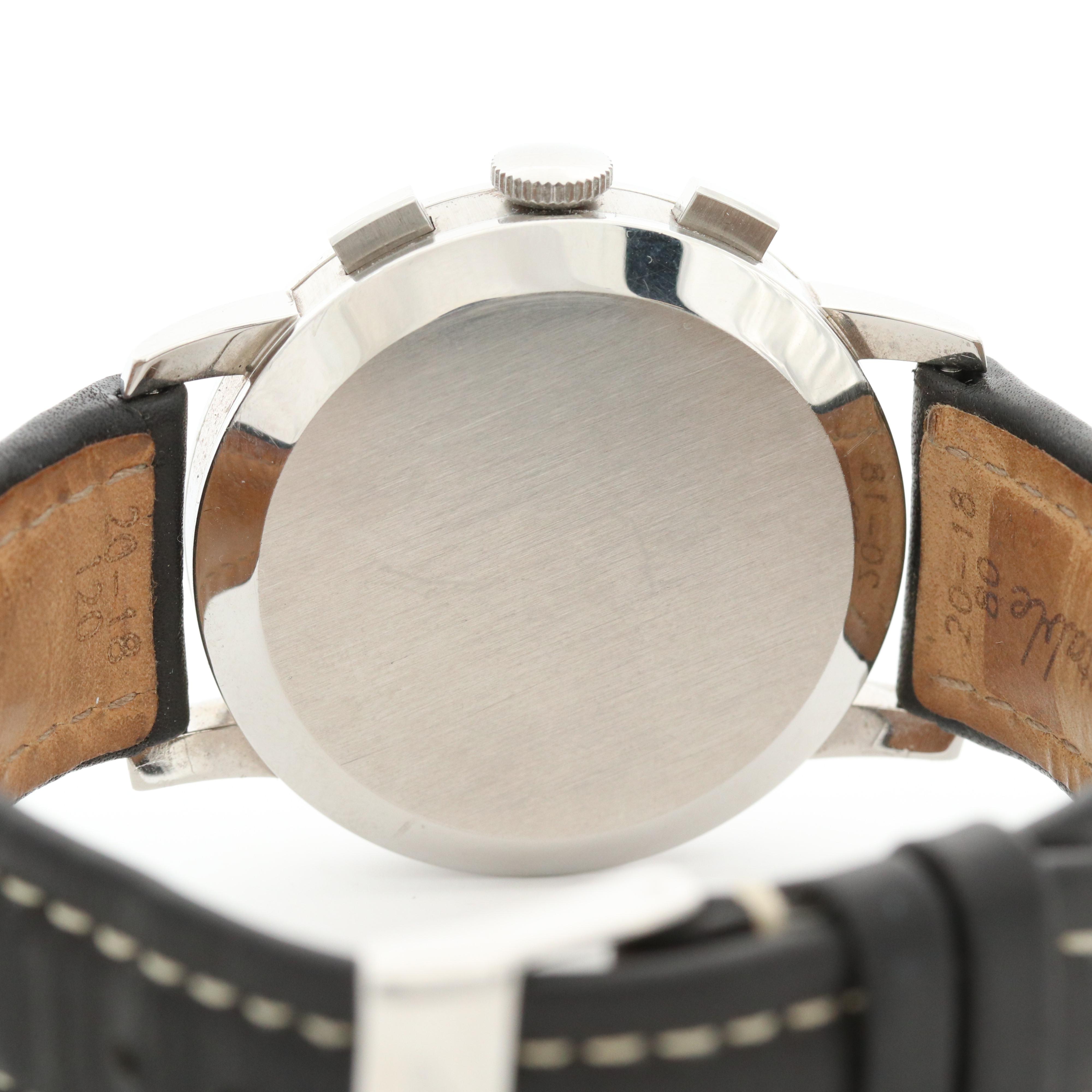 Vintage Breitling Datora Stainless Steel Chronograph and Moonphase Watch