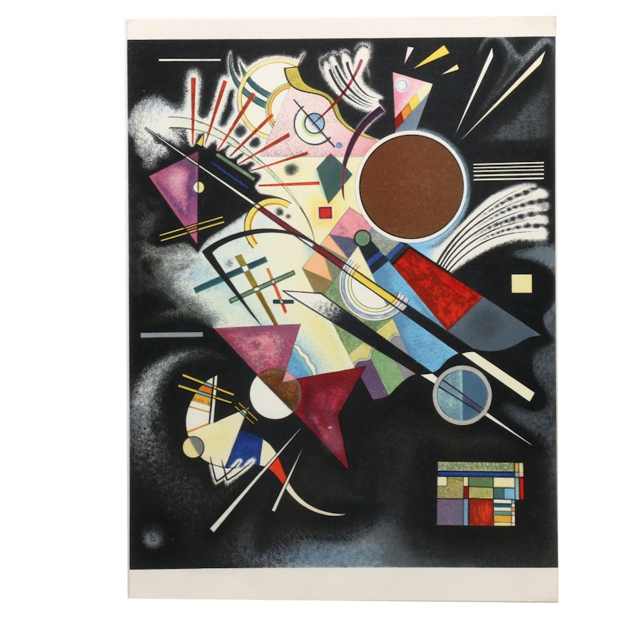 Wassily Kandinsky Lithograph for "Derrière le Miroir" "Accompagnement en Noir"