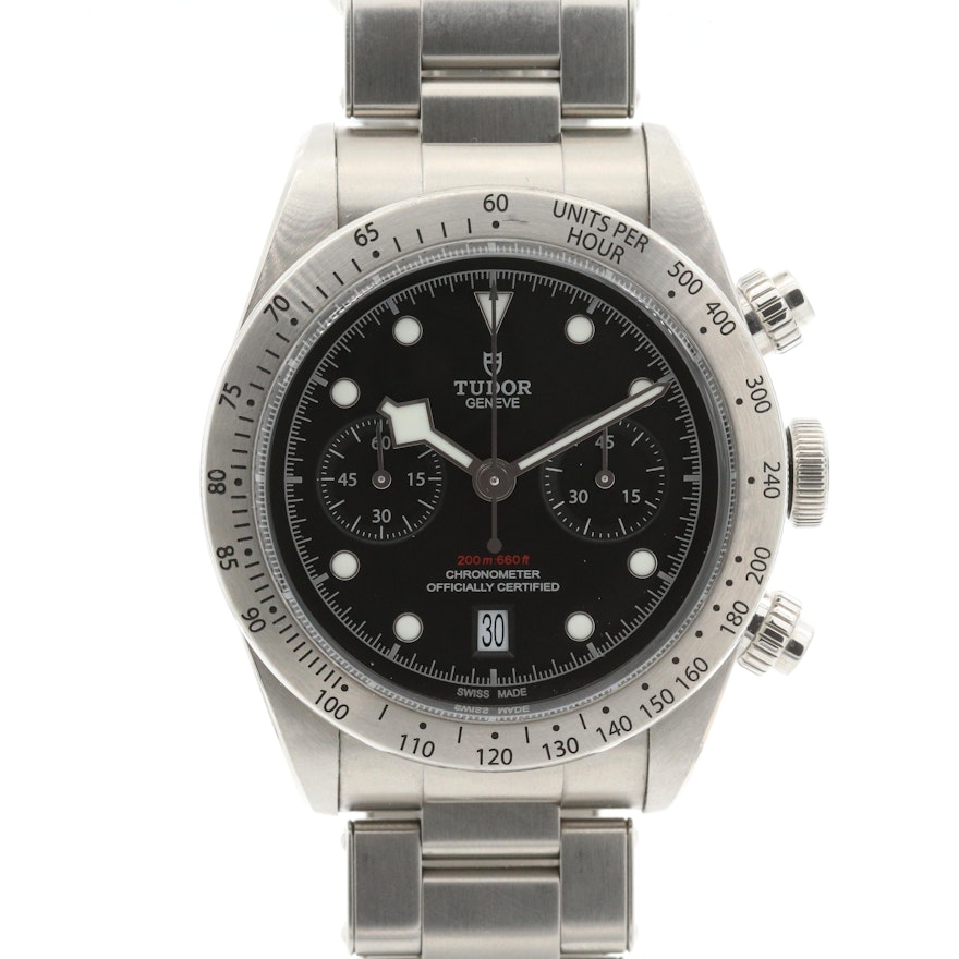 Tudor Heritage Black Bay Chrono Automatic Wristwatch