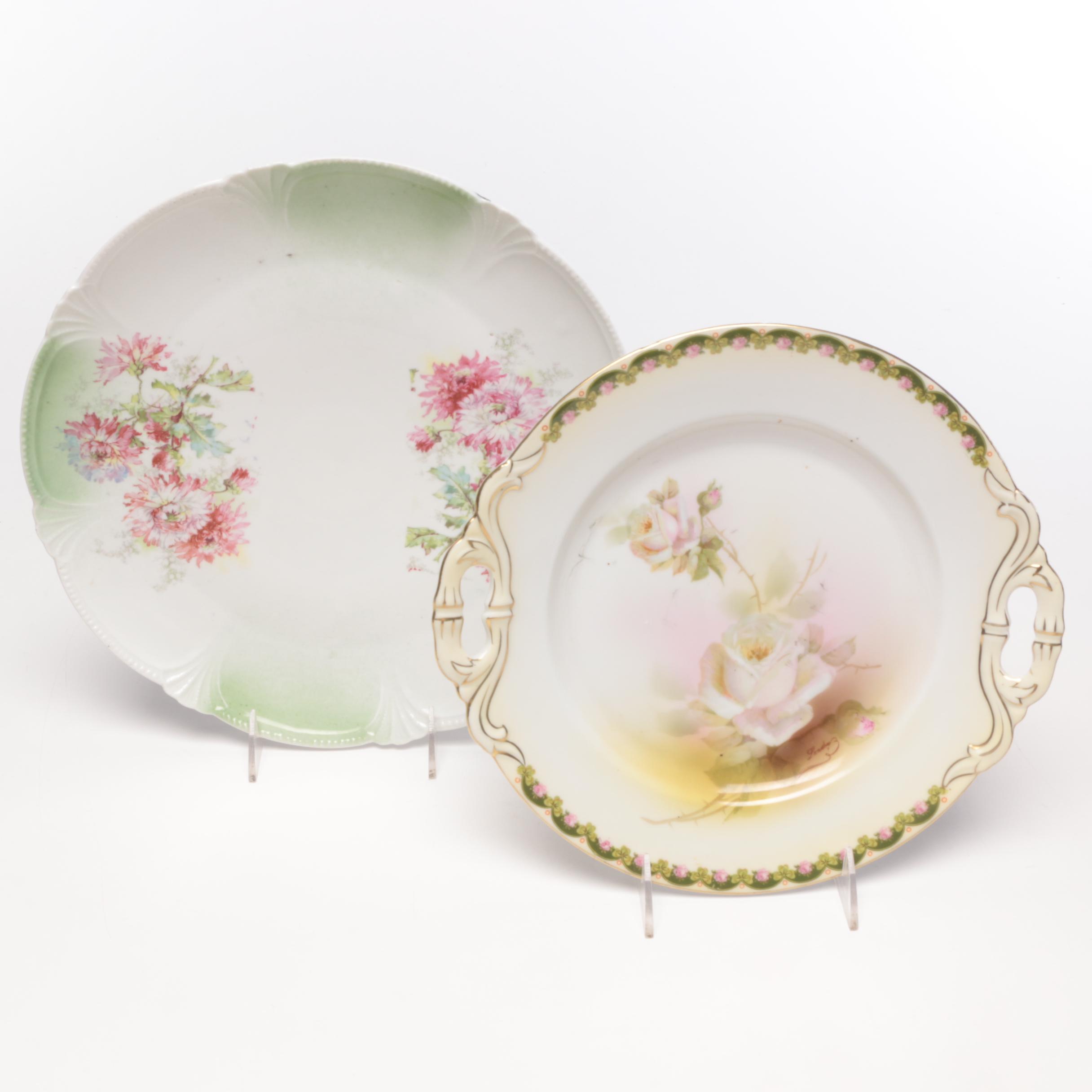 Schwarzburg, Rossetti, and Other Hand-Painted Porcelain Serveware