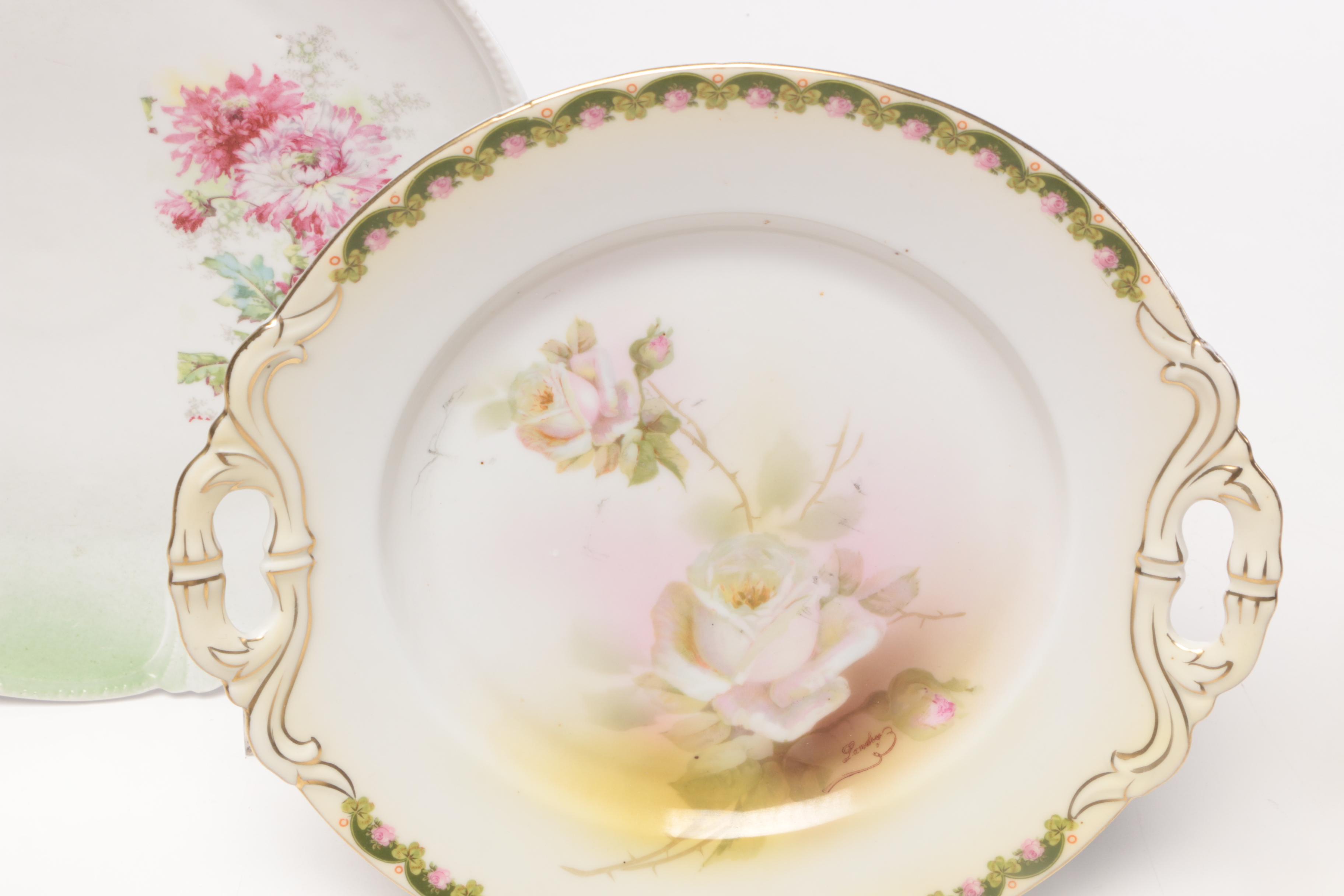 Schwarzburg, Rossetti, and Other Hand-Painted Porcelain Serveware