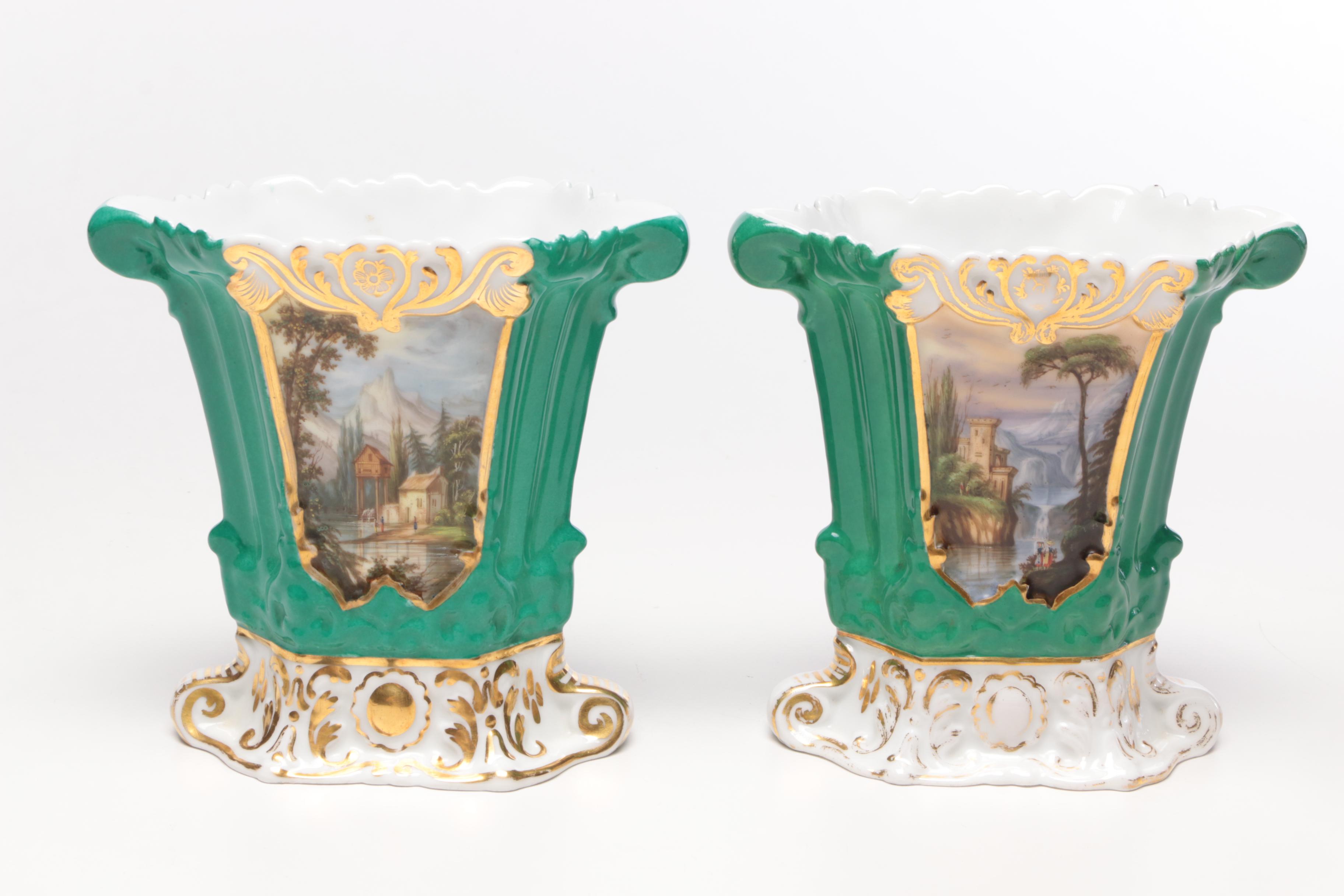 Schwarzburg, Rossetti, and Other Hand-Painted Porcelain Serveware