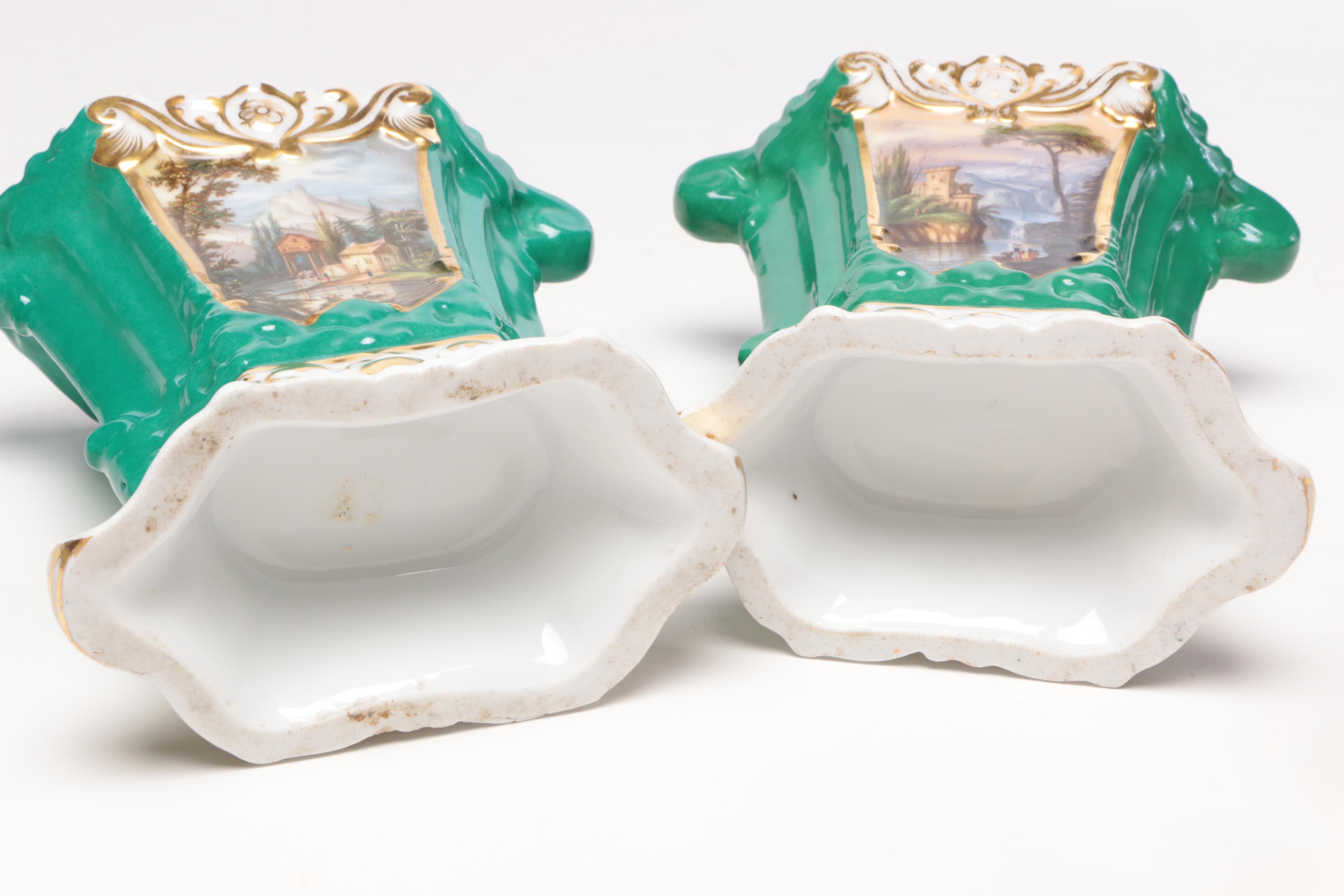 Schwarzburg, Rossetti, and Other Hand-Painted Porcelain Serveware