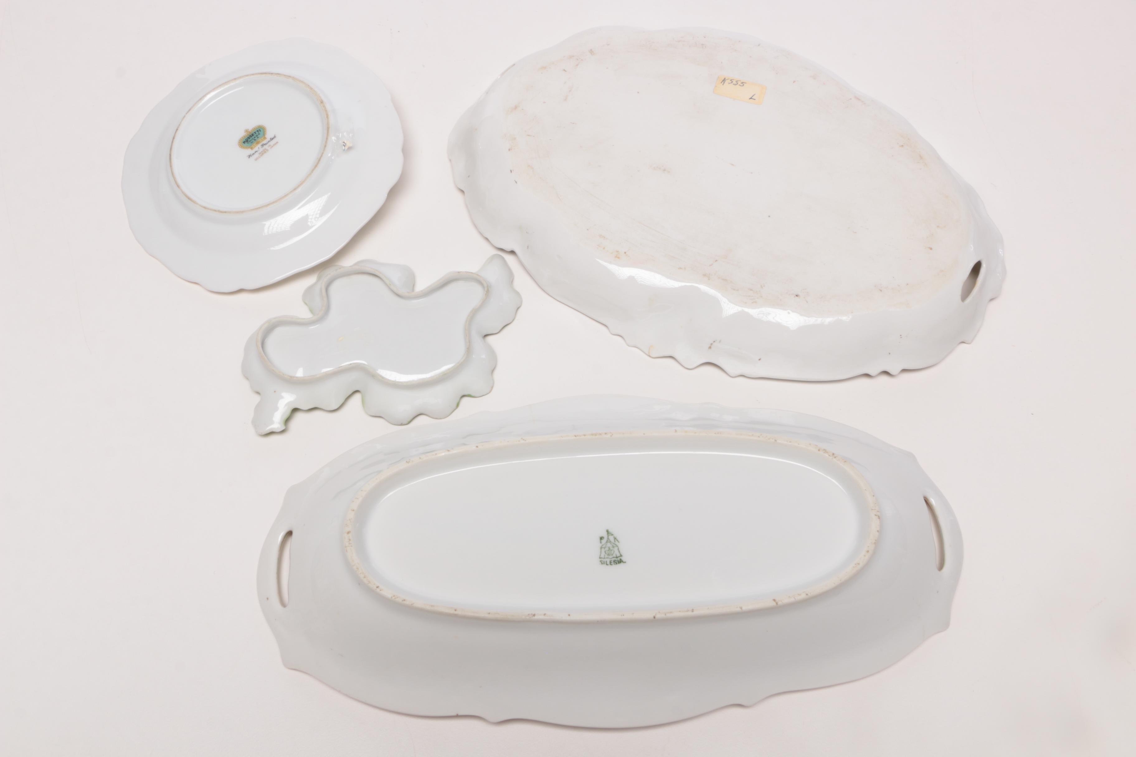 Schwarzburg, Rossetti, and Other Hand-Painted Porcelain Serveware