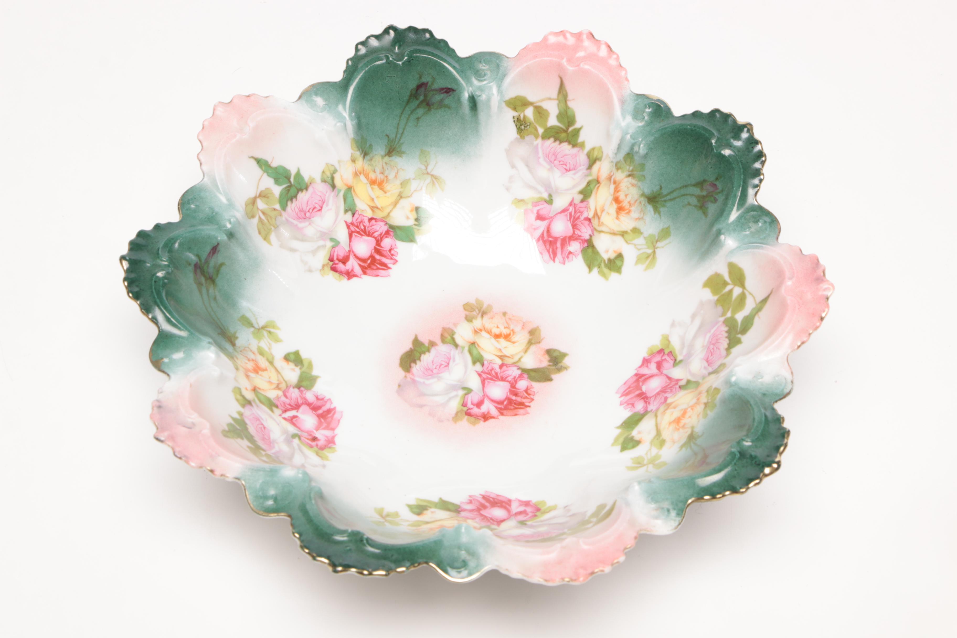 Schwarzburg, Rossetti, and Other Hand-Painted Porcelain Serveware