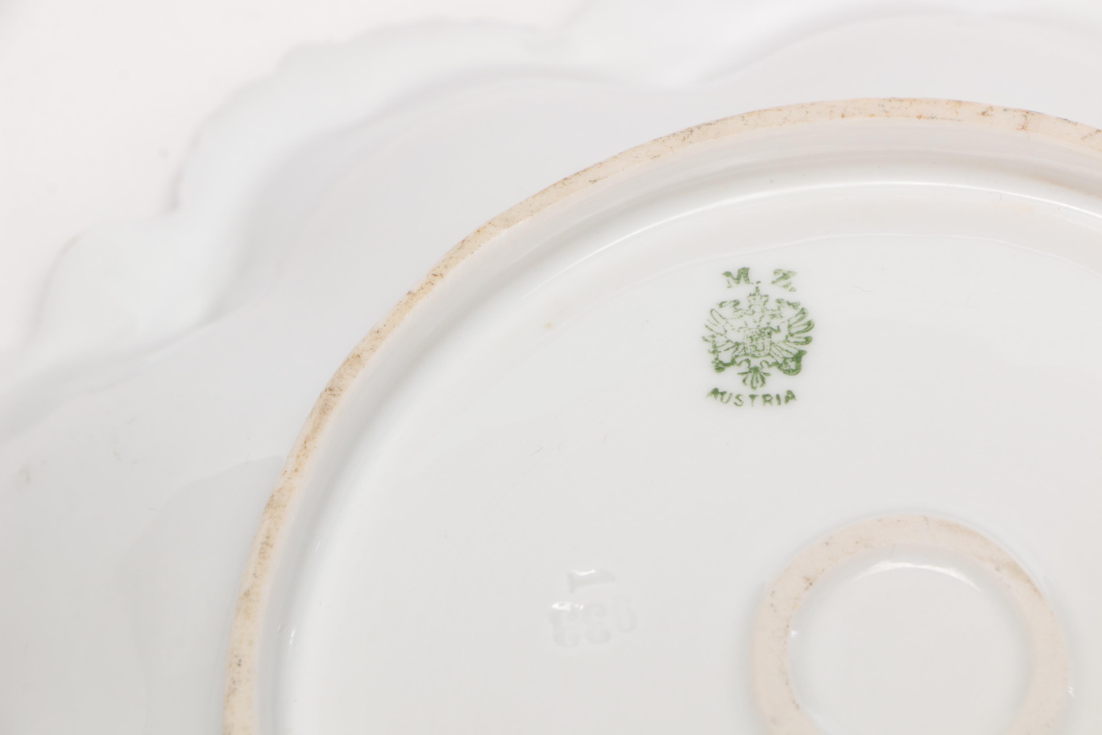 Schwarzburg, Rossetti, and Other Hand-Painted Porcelain Serveware