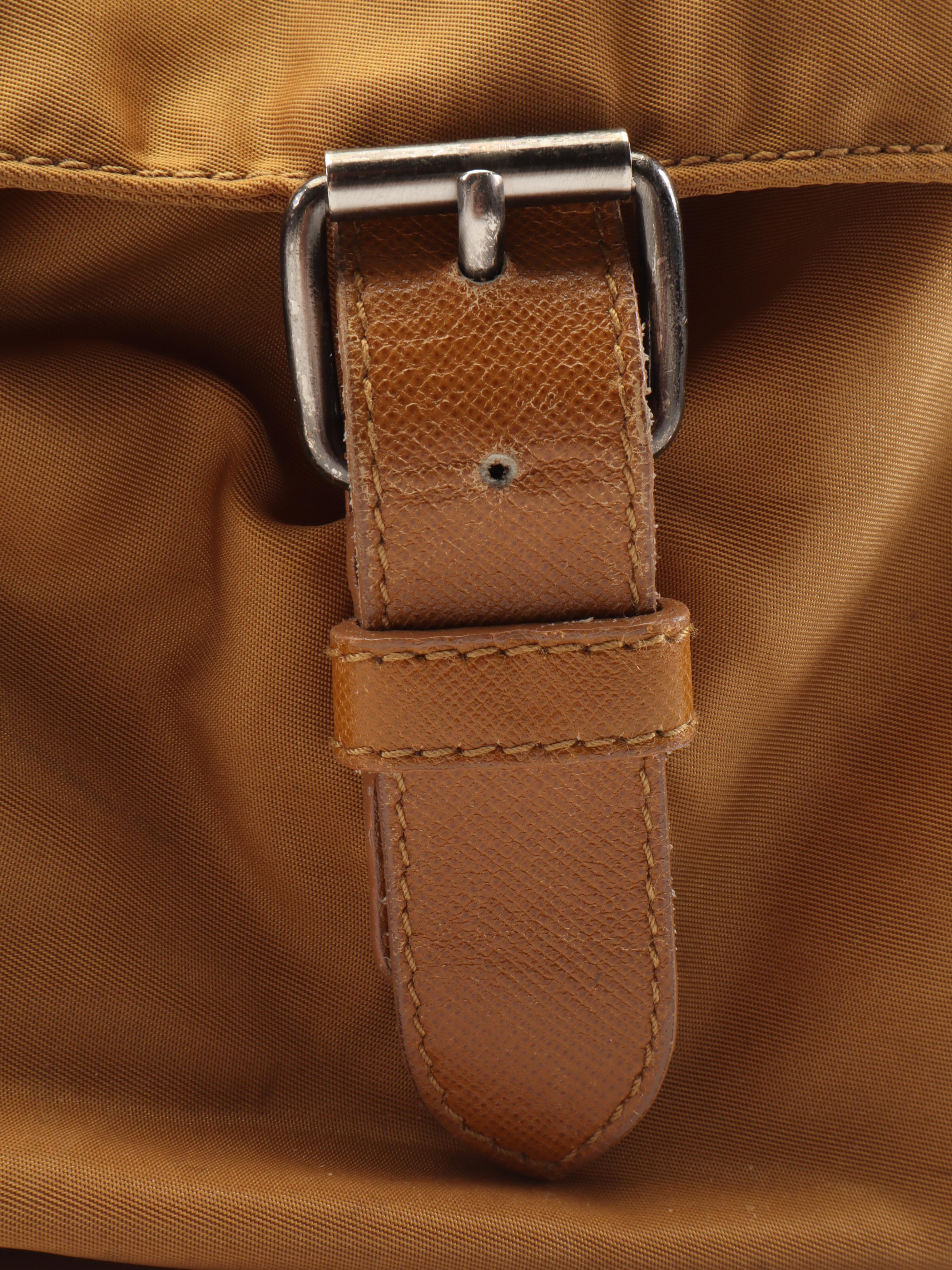 Prada Tessuto Nylon and Saffiano Leather Messenger Bag