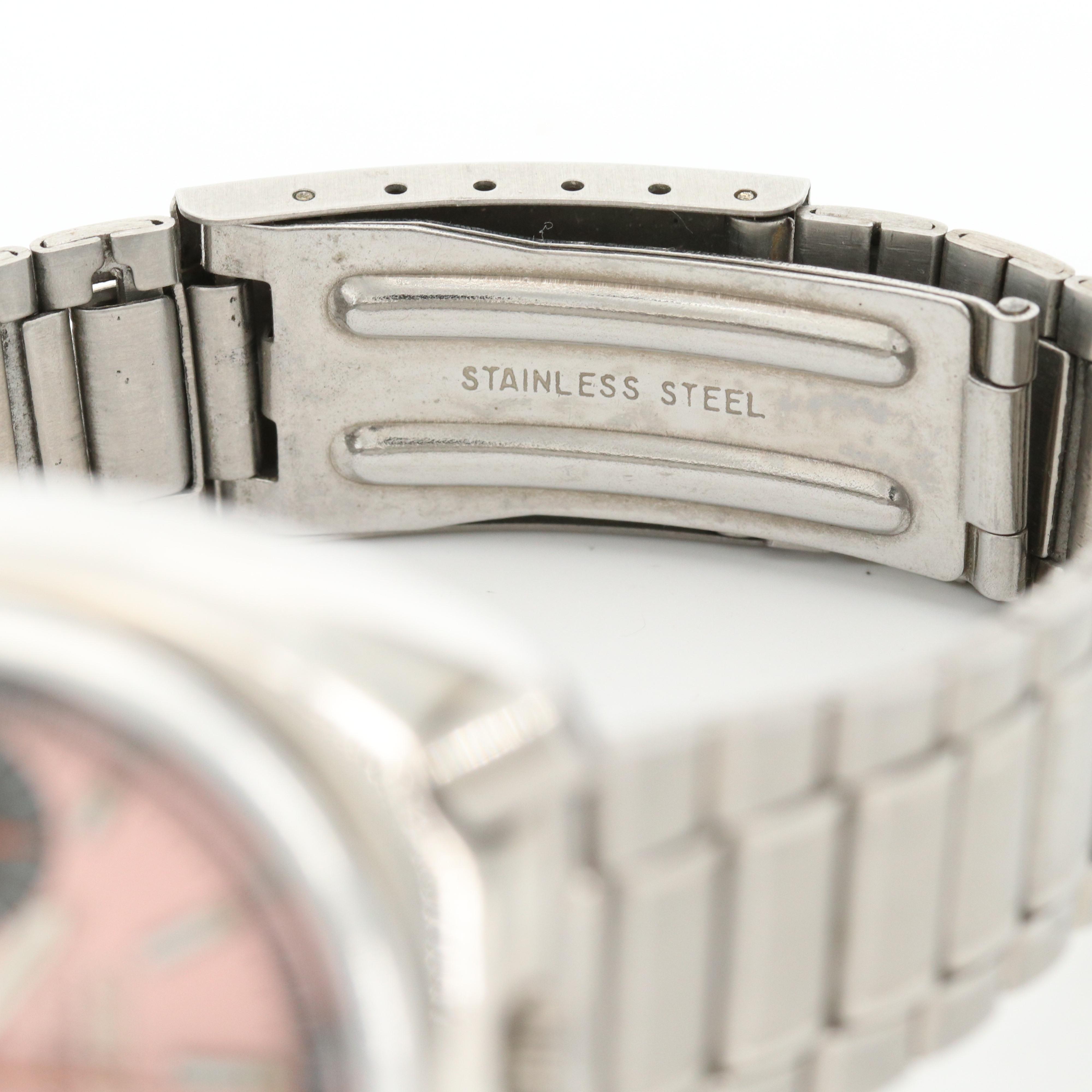 Vintage Citizen Bullhead Stainless Steel Automatic Chronograph Watch