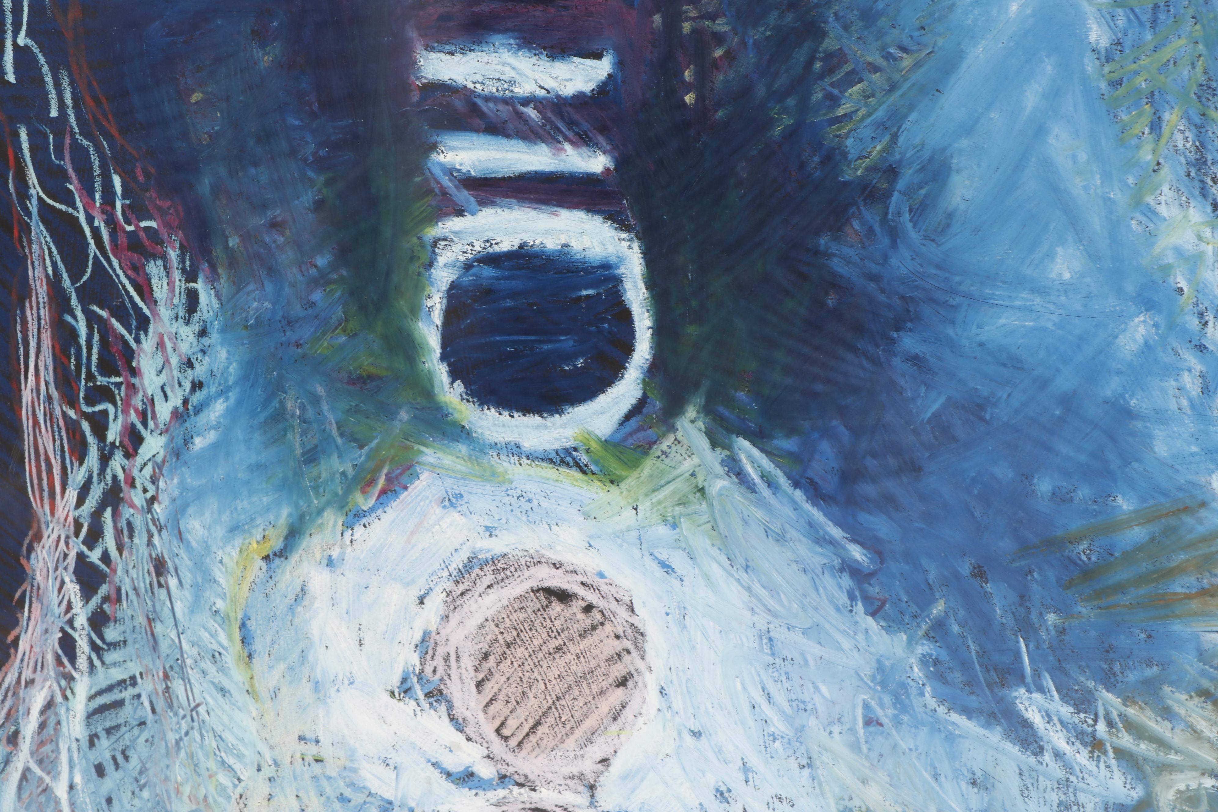 Robert Winslow Abstract Pastel Drawing