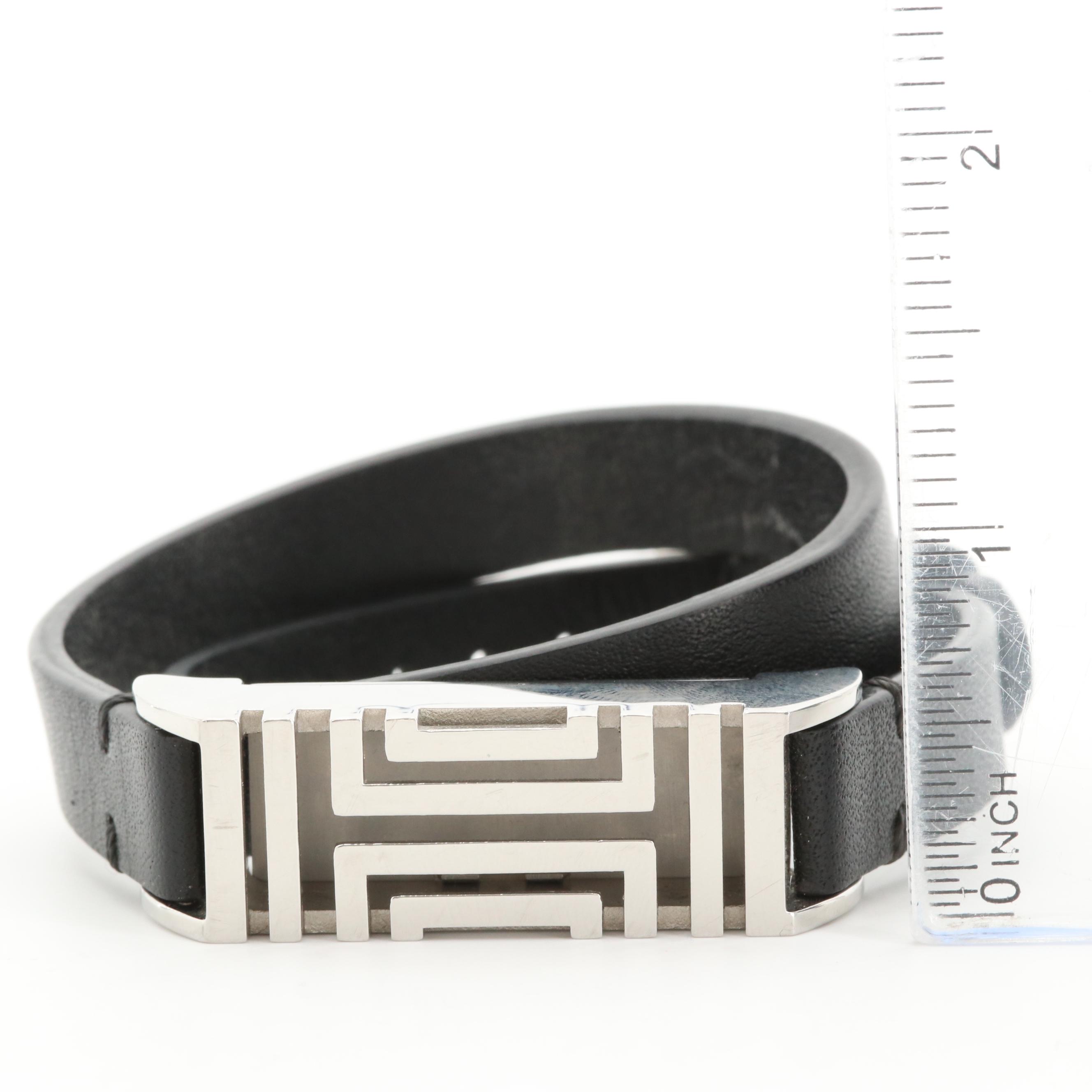 Tory Burch for Fitbit Double Wrap Leather Bracelet Includes Instruction Card