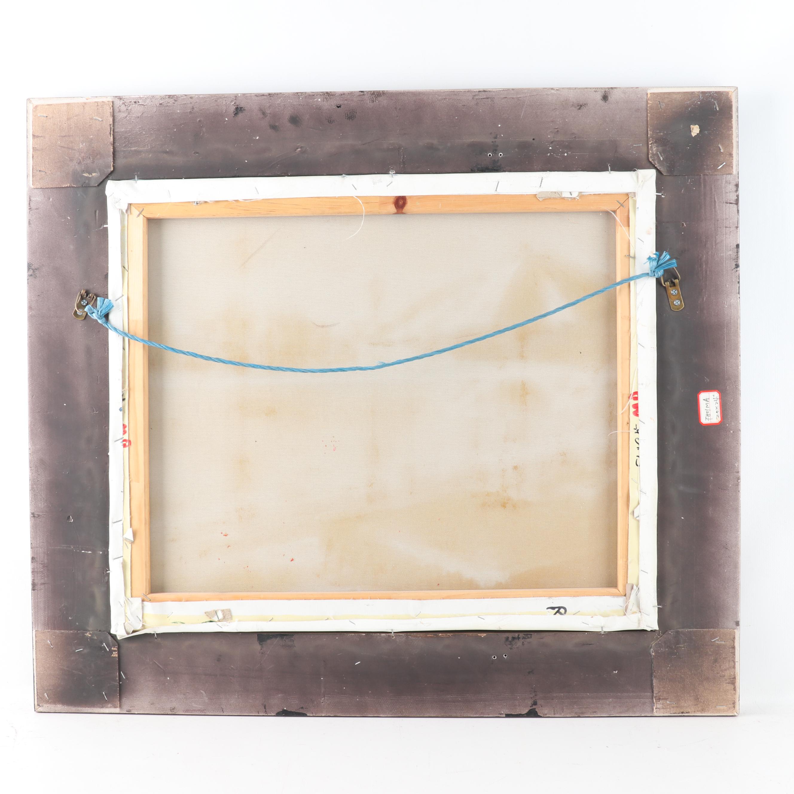 Angel Seaside Harbor Oil Painting