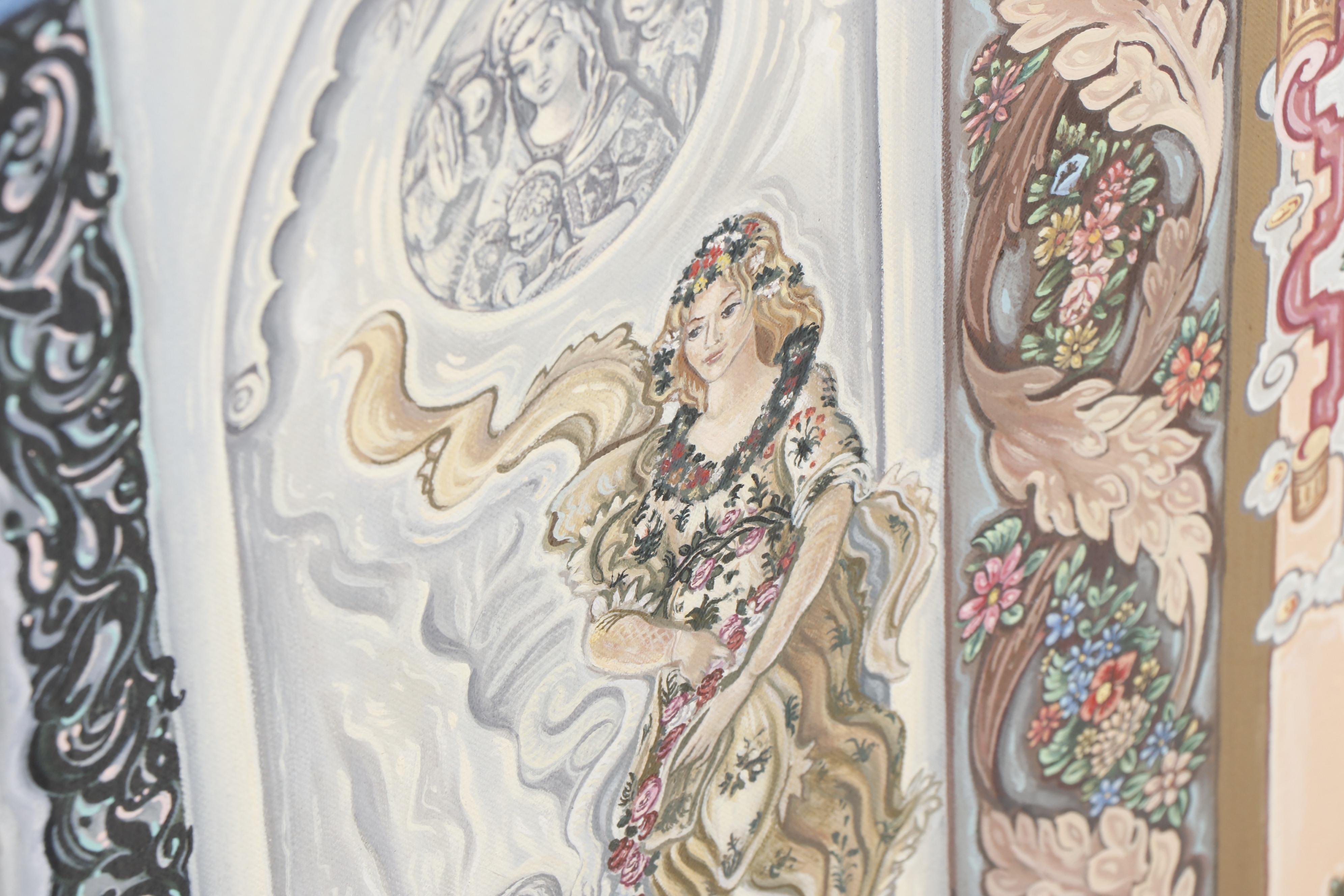 Anne Horwedel Mixed Media Work "Legend of the Silver Cup"