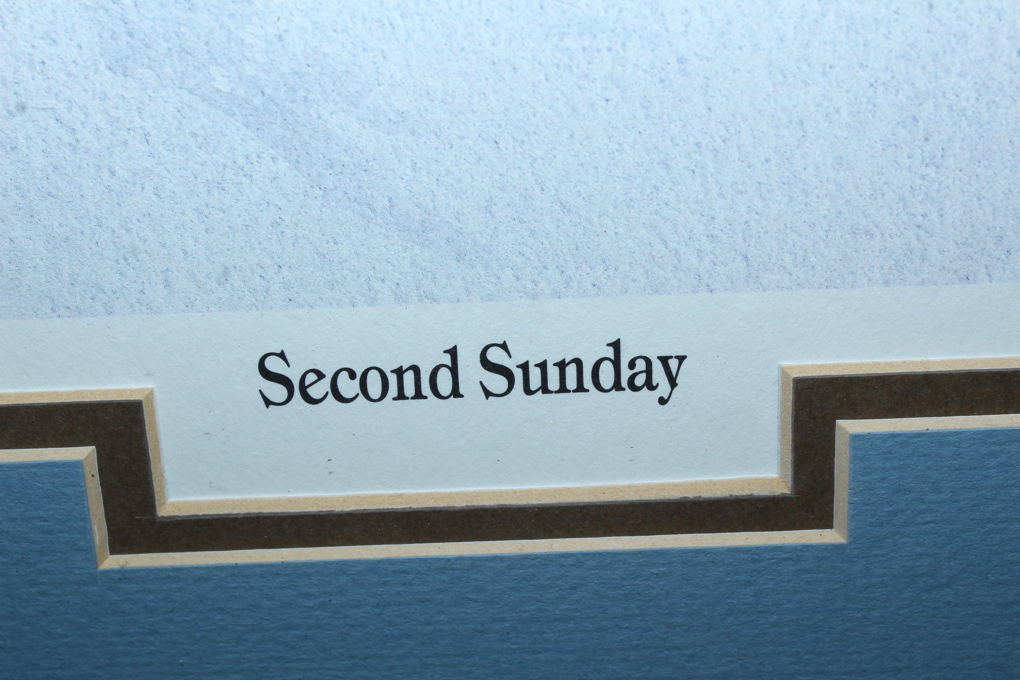 Steve Polomchak Offset Lithograph "Second Sunday"