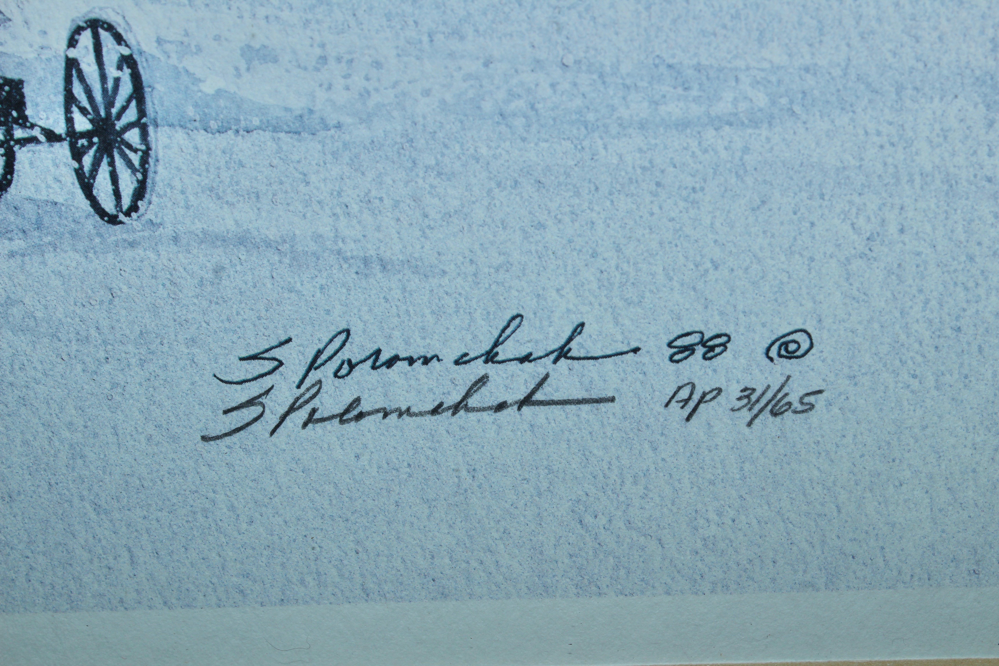 Steve Polomchak Offset Lithograph "Second Sunday"