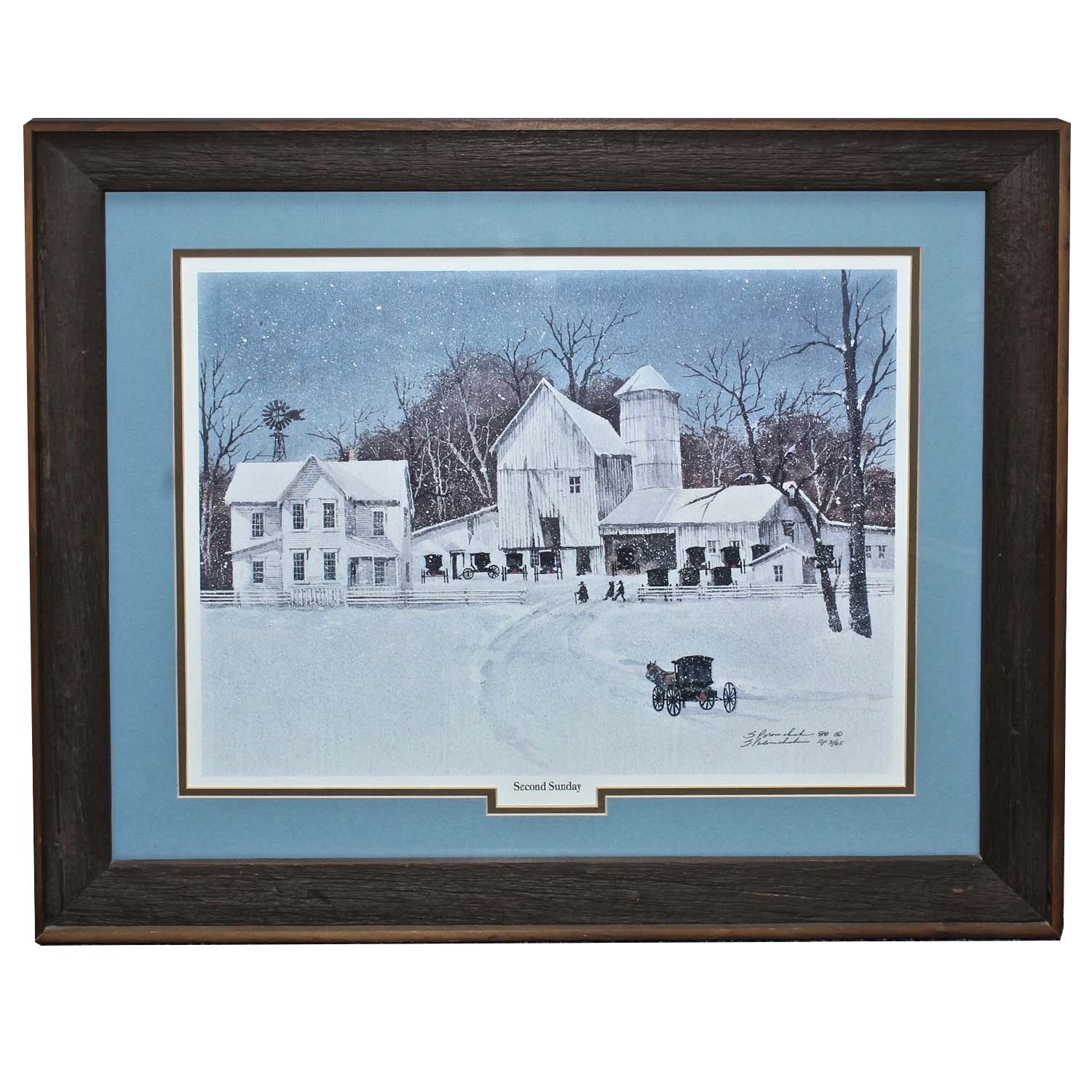 Steve Polomchak Offset Lithograph "Second Sunday"