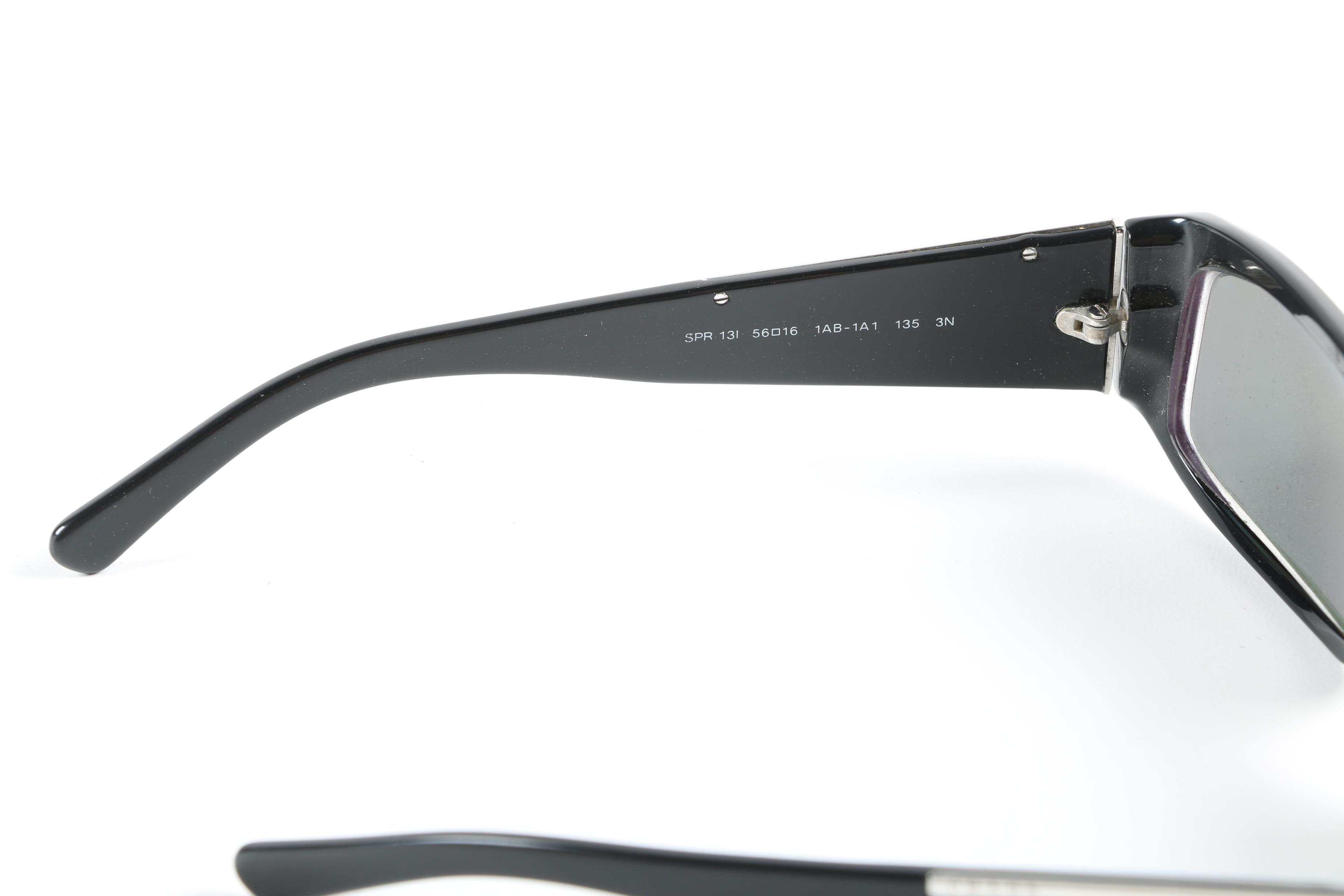 Prada SPR 131 Rectangular and SPR 70G Wrap Sunglasses with Cases