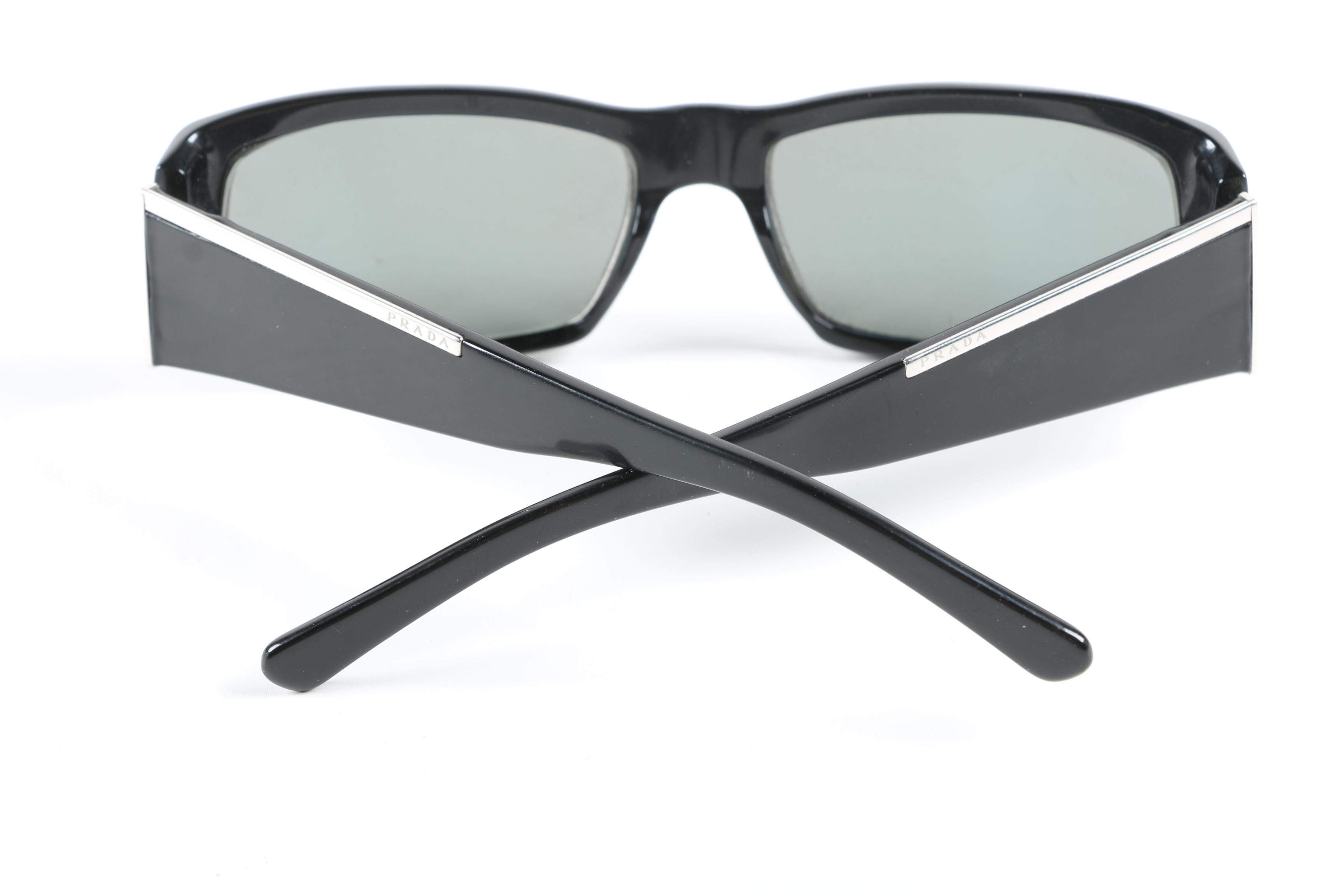 Prada SPR 131 Rectangular and SPR 70G Wrap Sunglasses with Cases