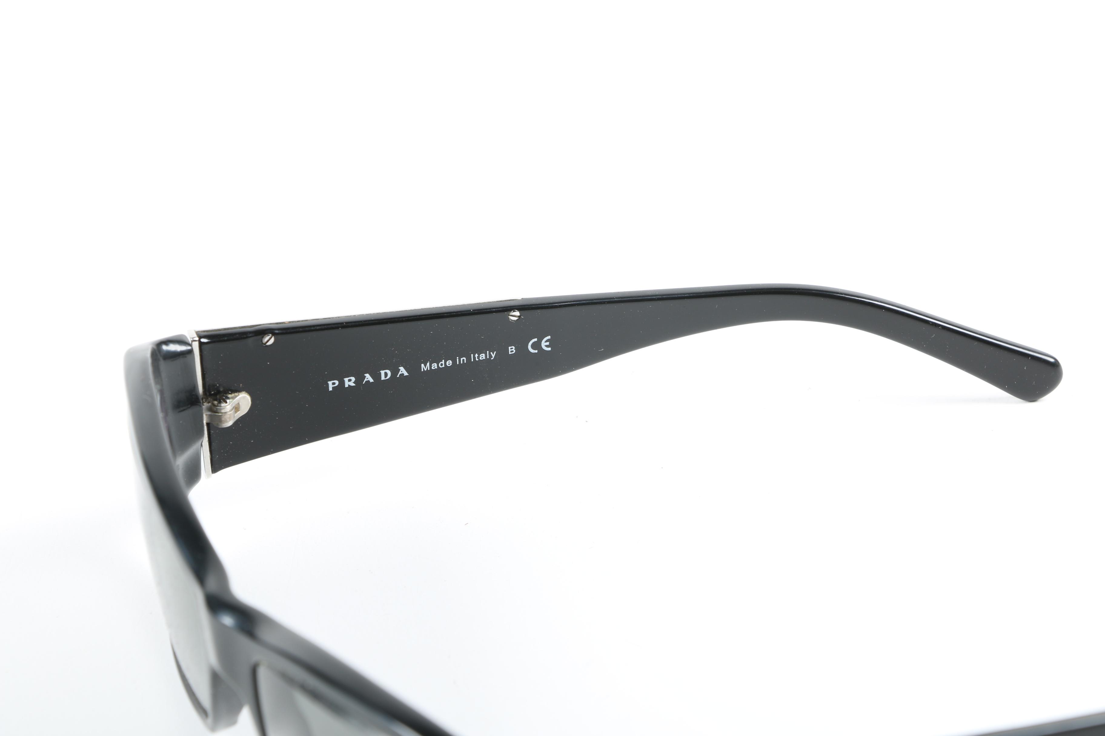 Prada SPR 131 Rectangular and SPR 70G Wrap Sunglasses with Cases