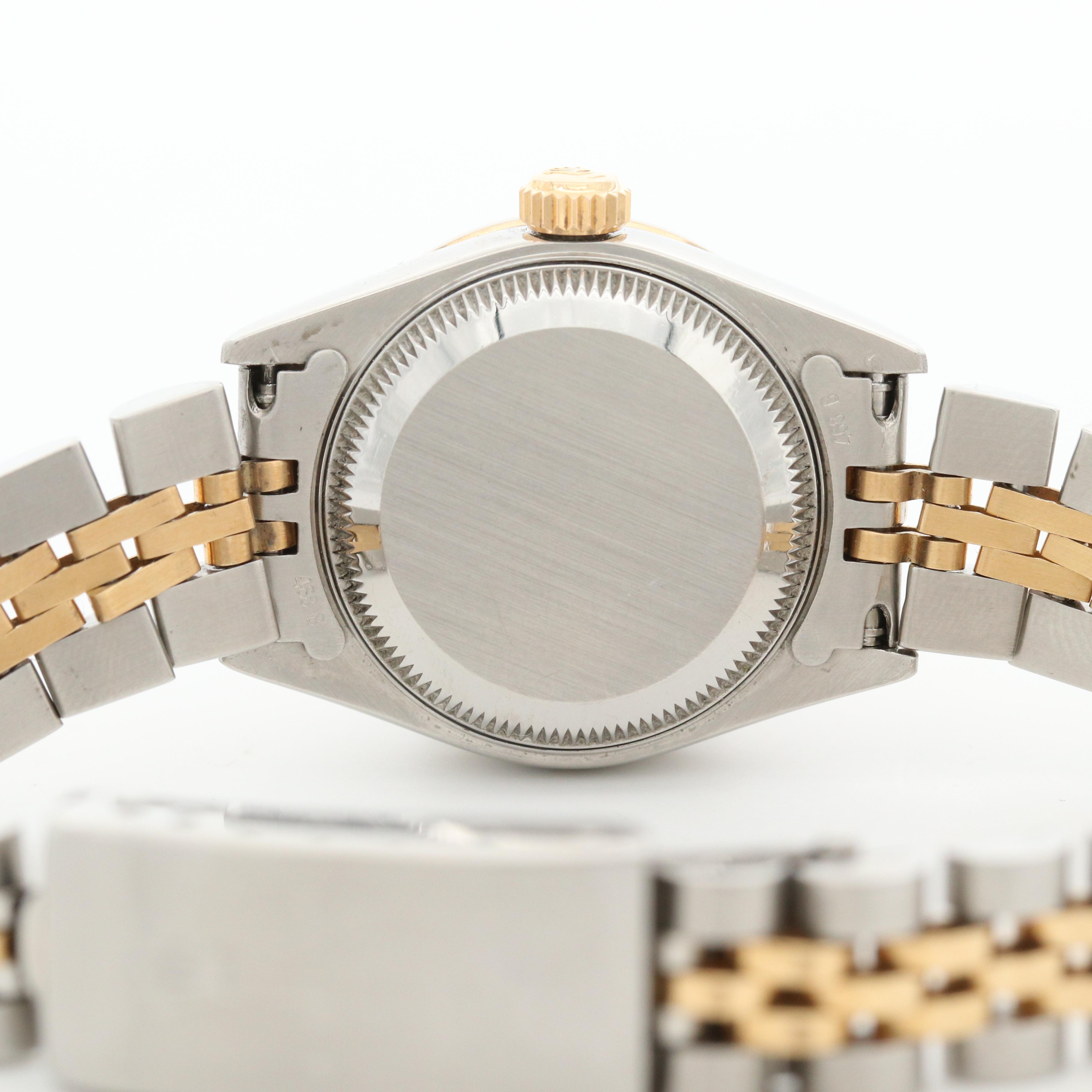 Rolex Datejust Diamond Bezel and Dial Stainless Steel and 18K Watch, 2002
