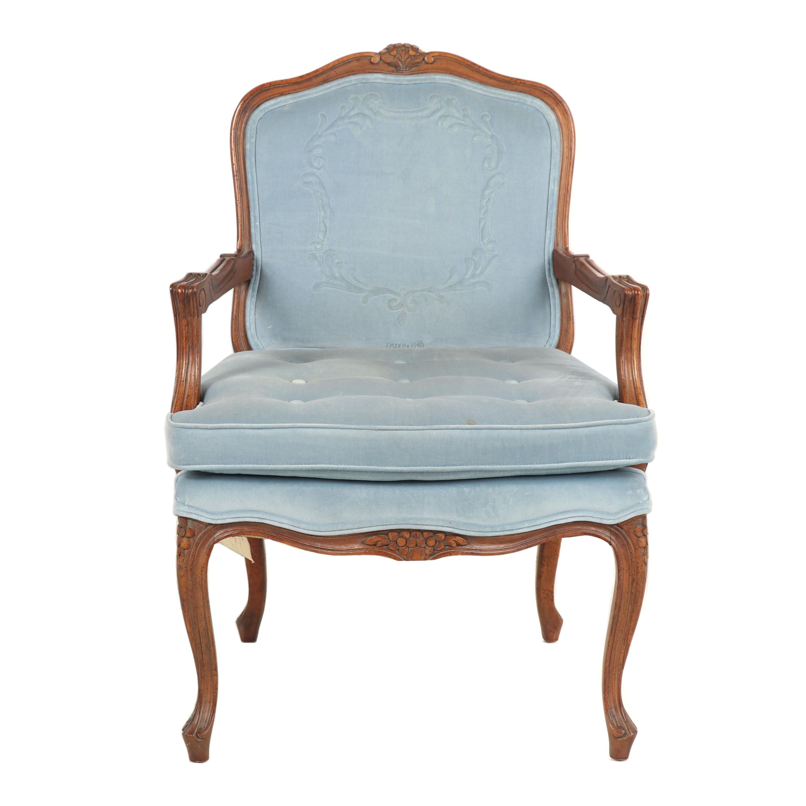 Woodmark Originals, Louis XV Style Walnut-Stained Fauteuil