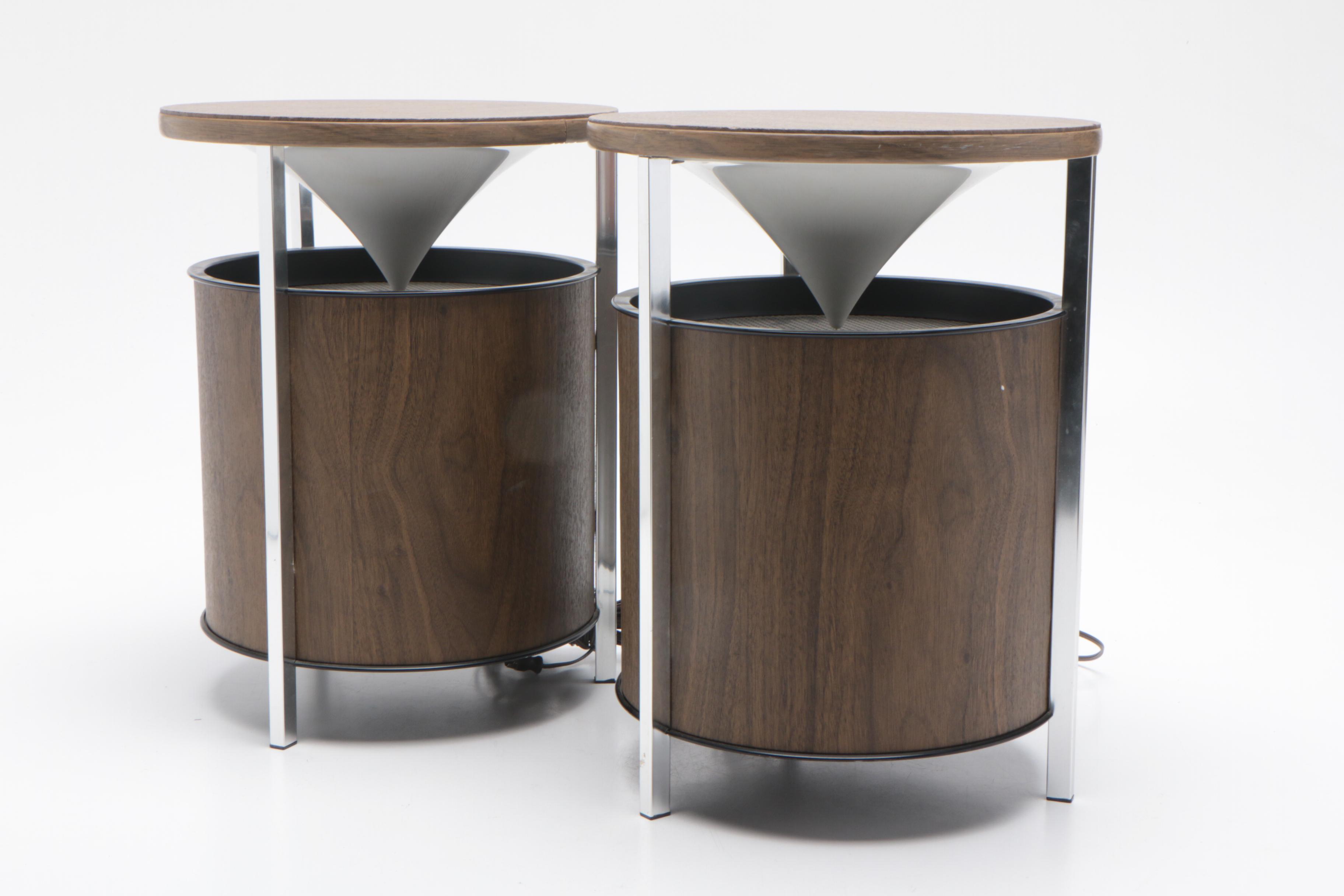 Zenith Solid State Record Player and Speakers, Mid to Late 20th Century