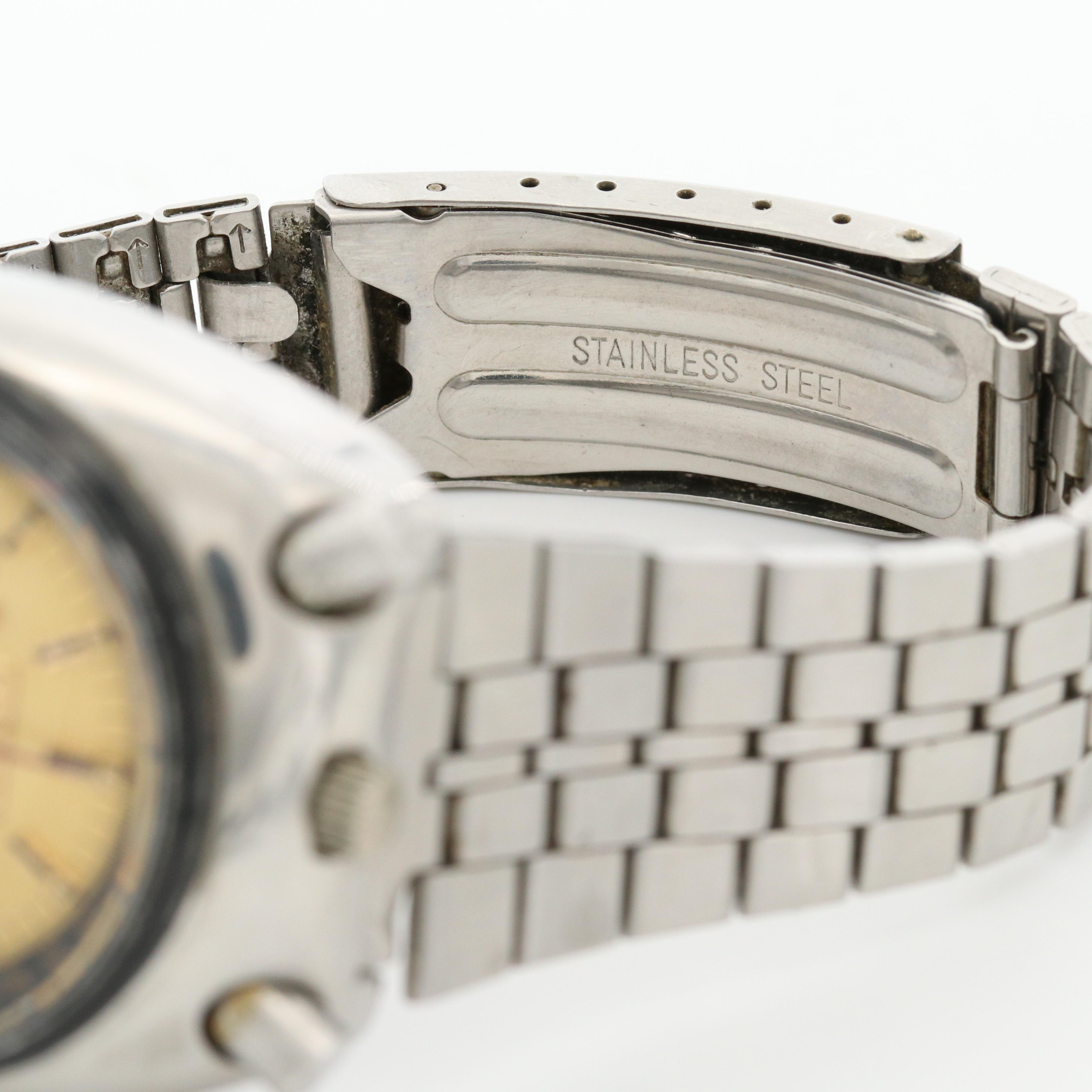 Vintage Citizen Bullhead Stainless Steel Automatic Chronograph Watch