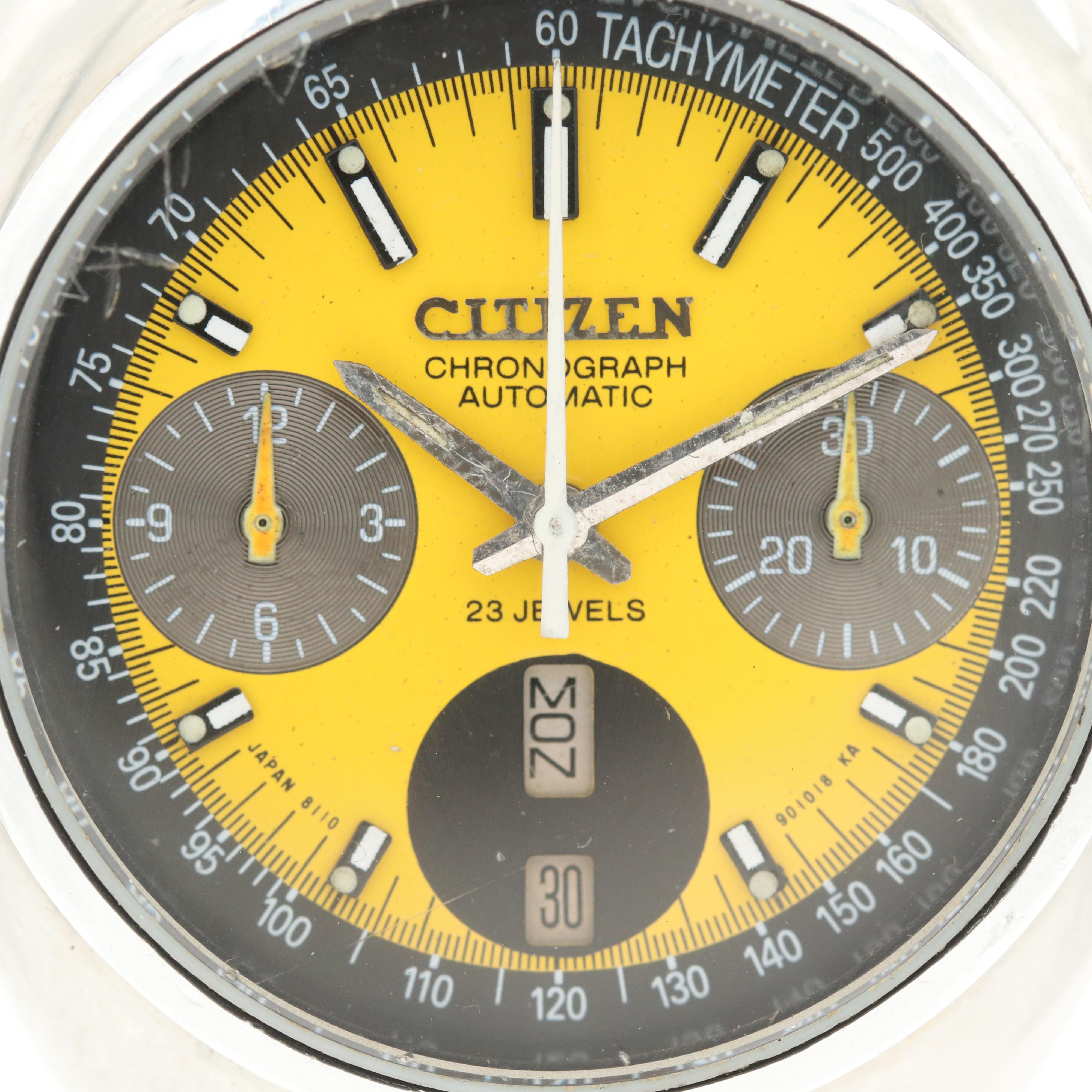 Vintage Citizen Bullhead Automatic Chronograph Watch