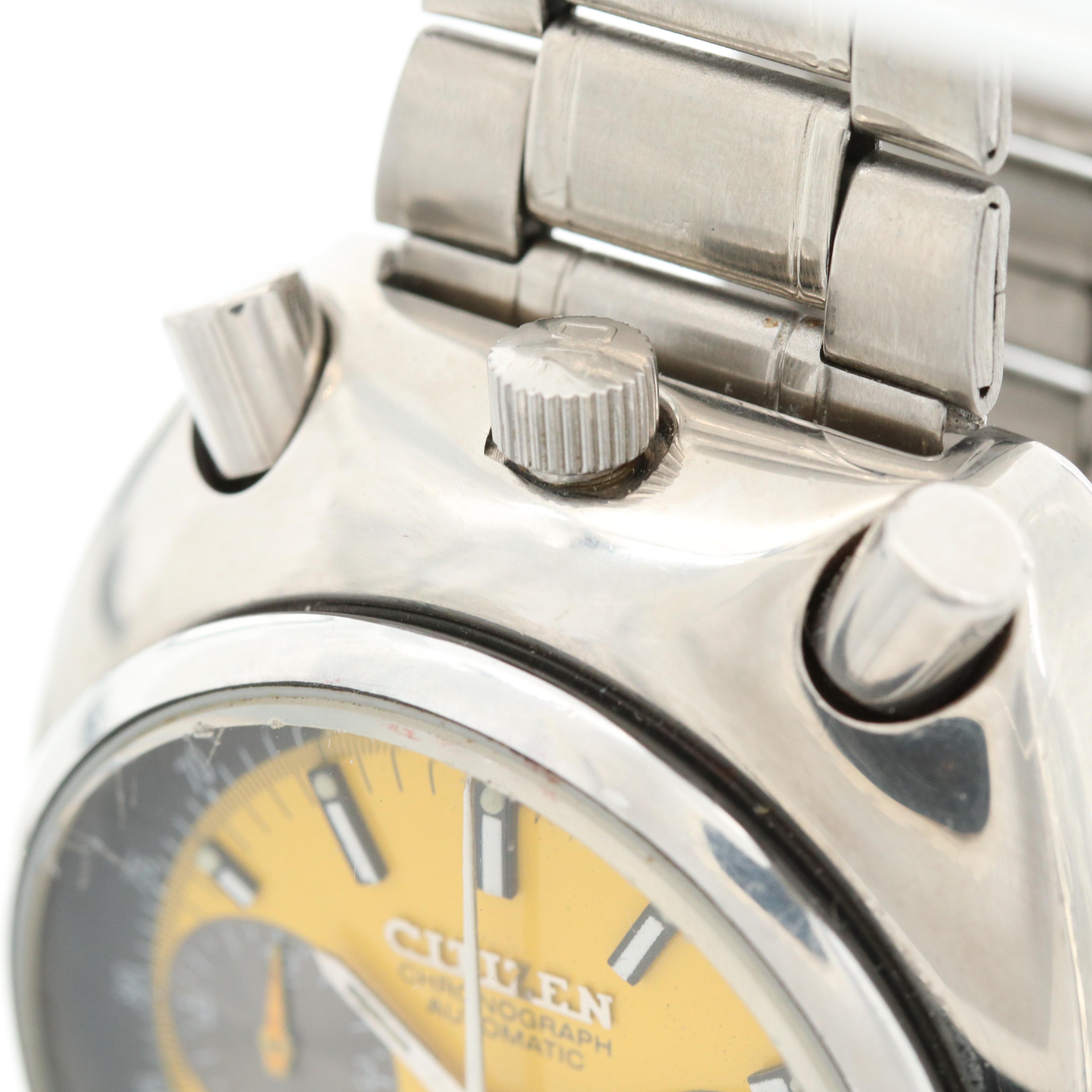 Vintage Citizen Bullhead Automatic Chronograph Watch