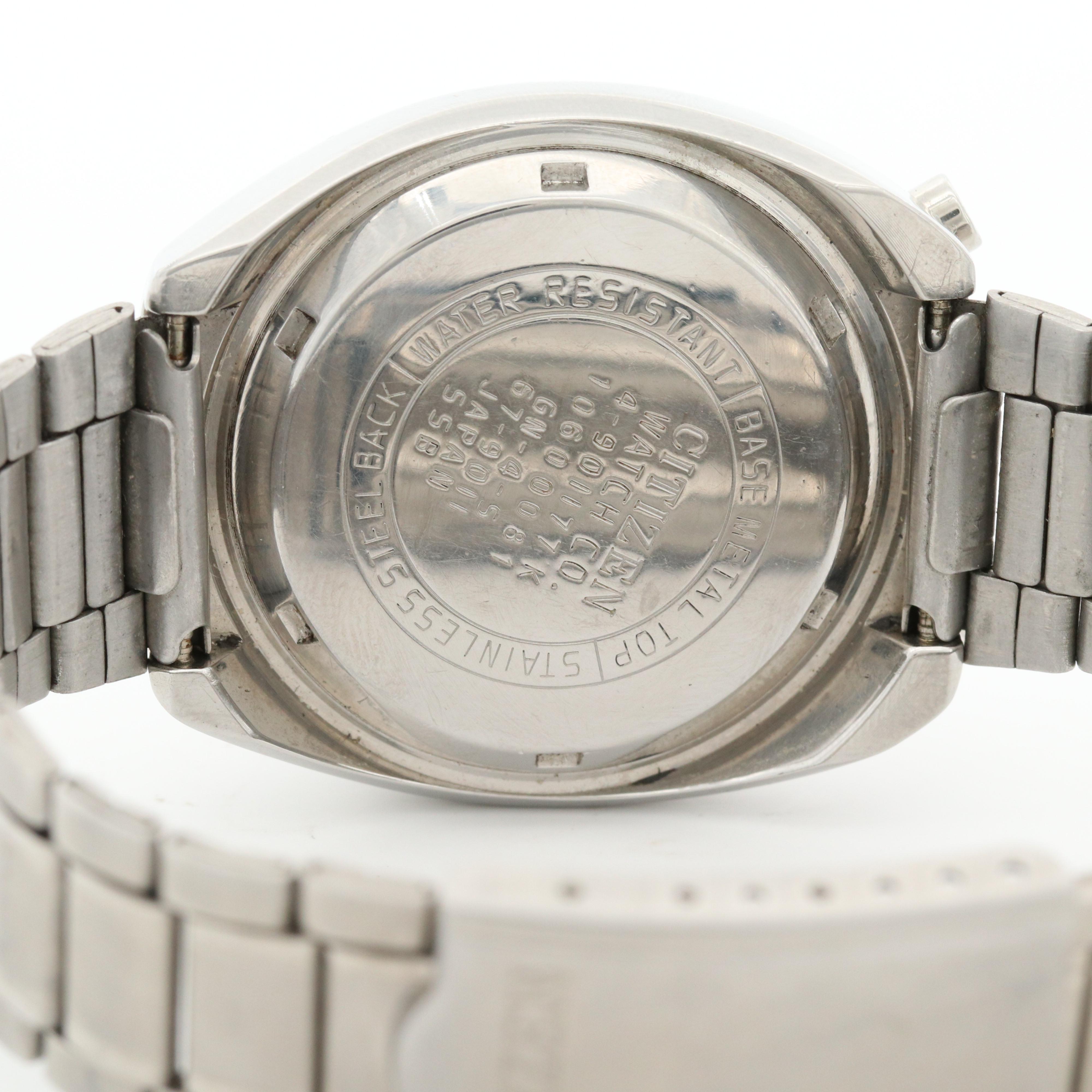 Vintage Citizen Bullhead Automatic Chronograph Watch