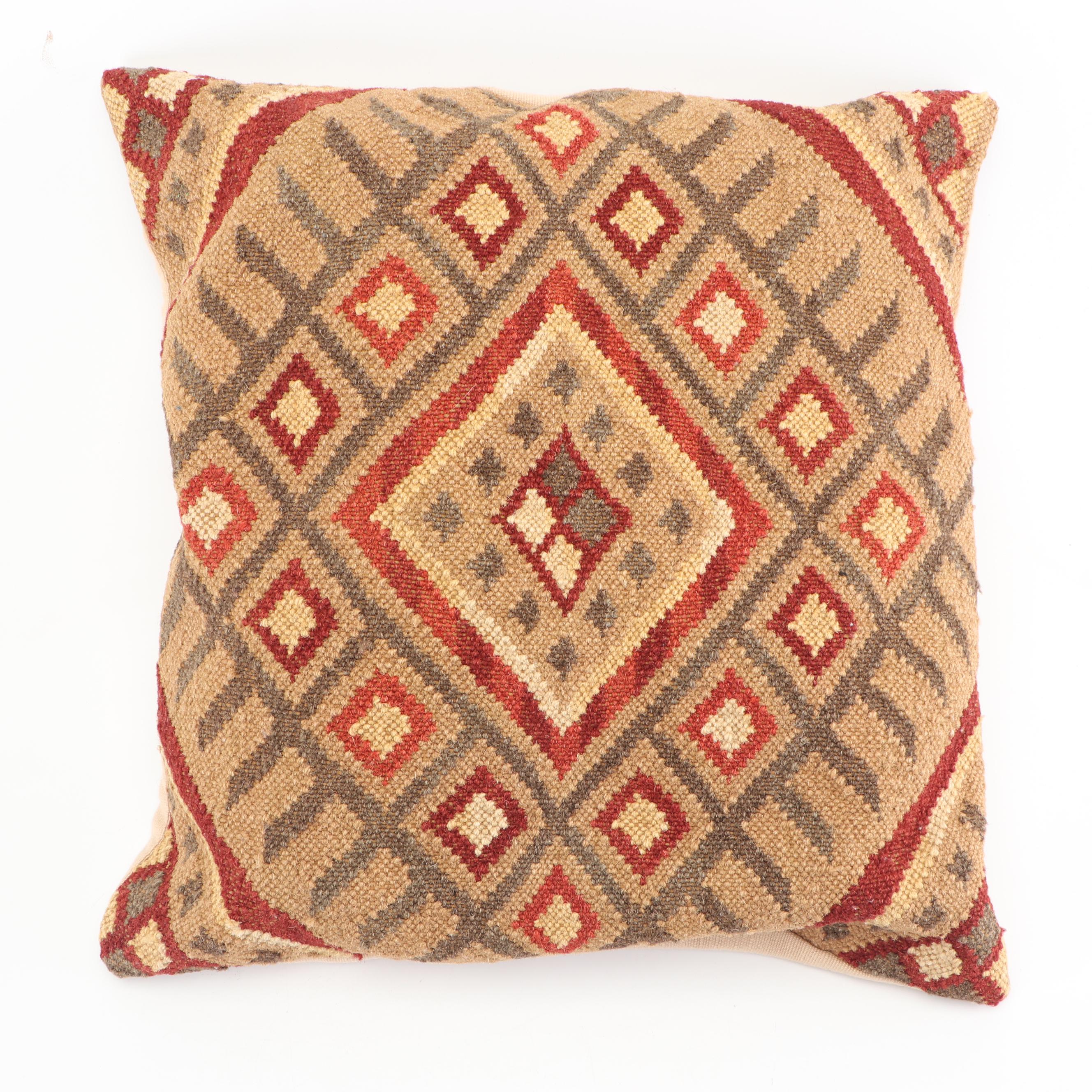 Pottery Barn Kilim Style Faced Throw Pillows