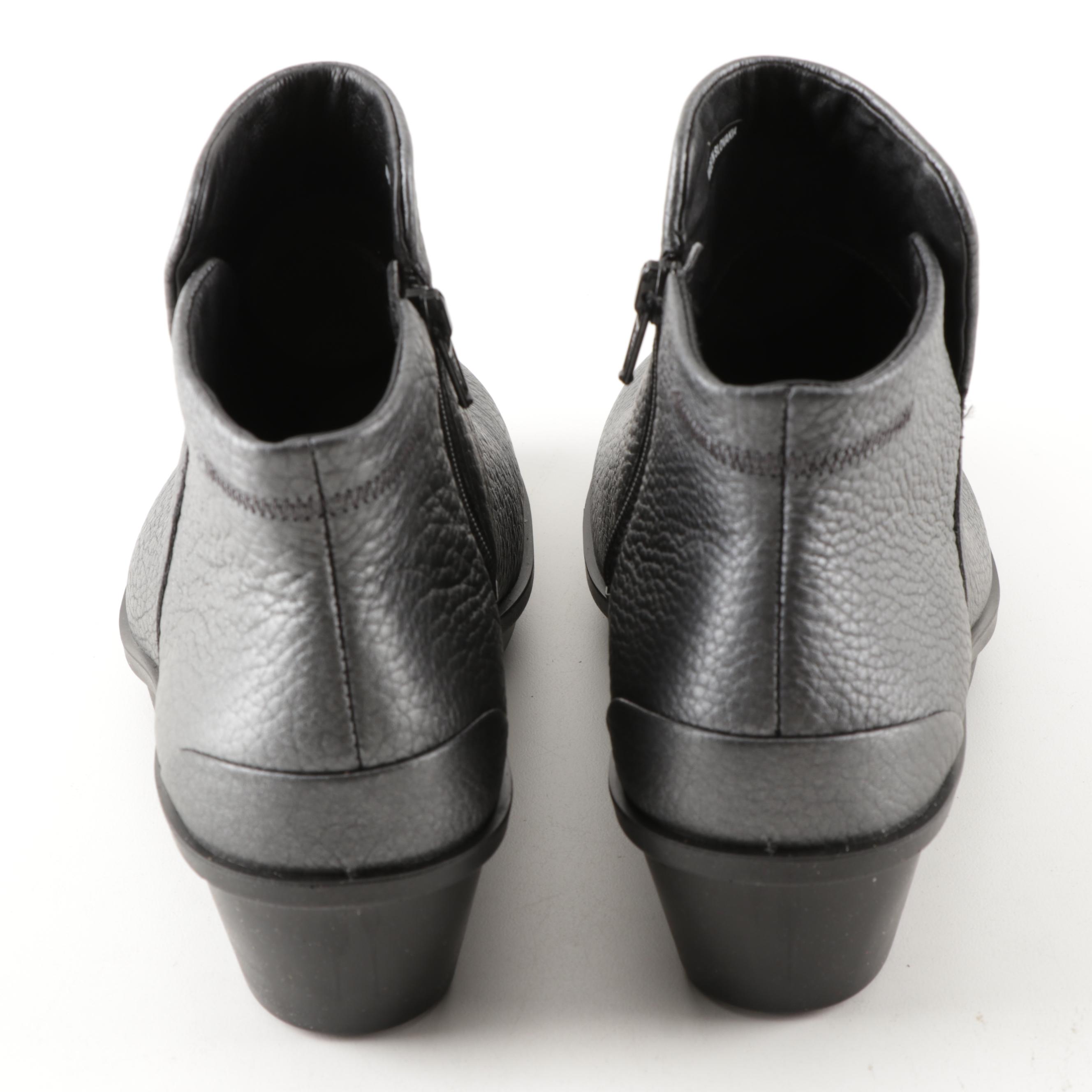 OTBT Marine Bone Sneakers and Ecco Skler Dark Silver Leather Booties