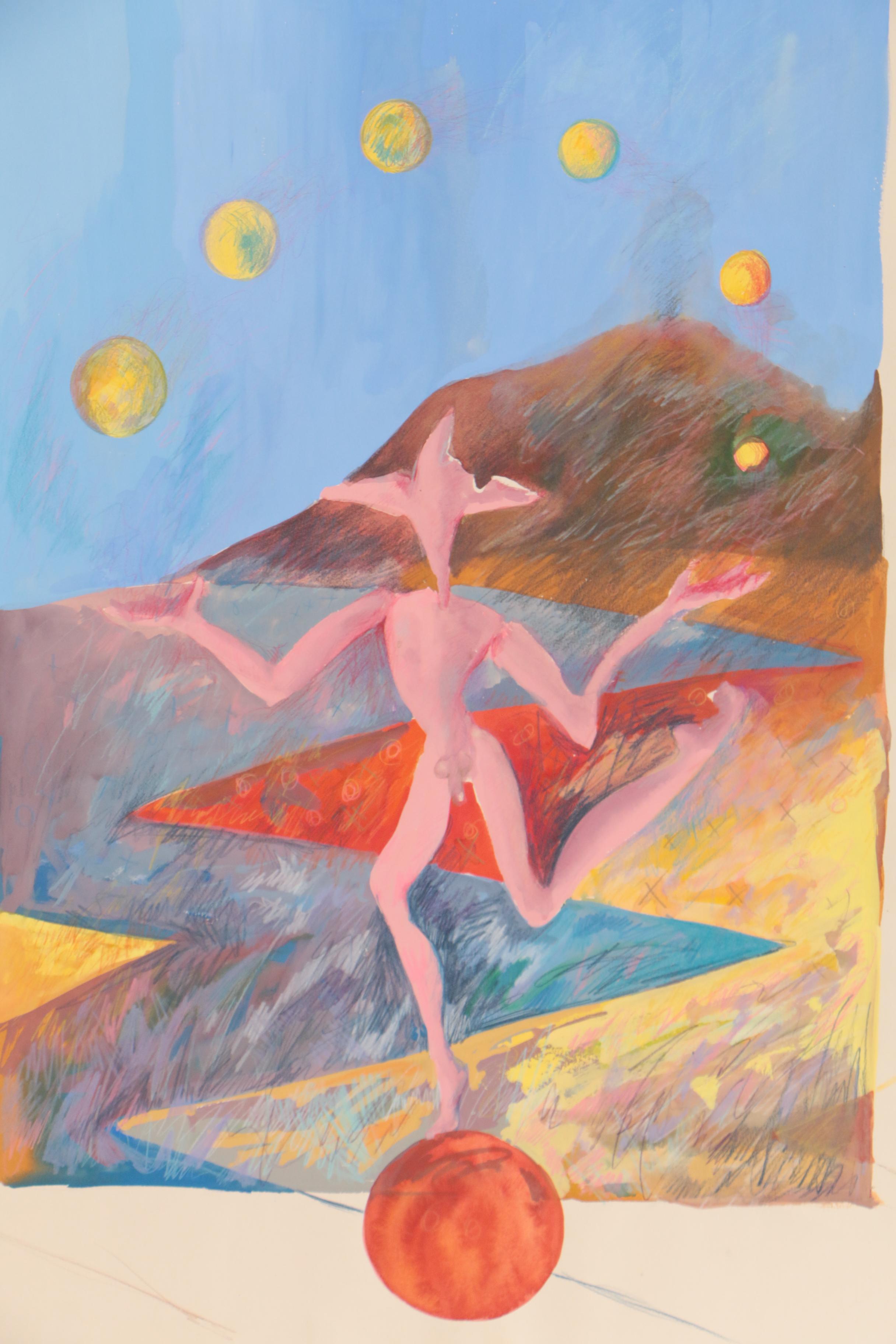 Merle Rosen Mixed Media Painting