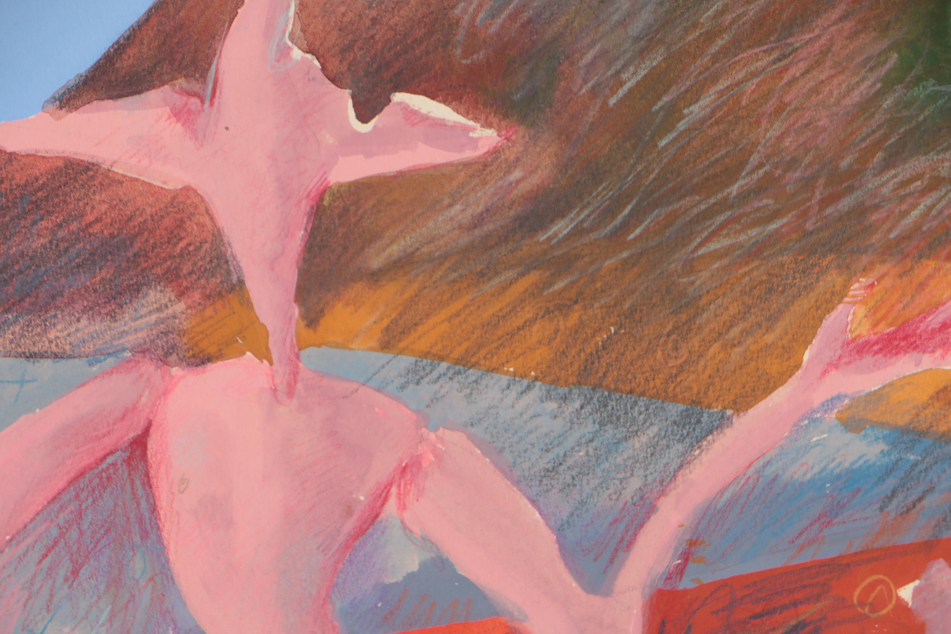 Merle Rosen Mixed Media Painting