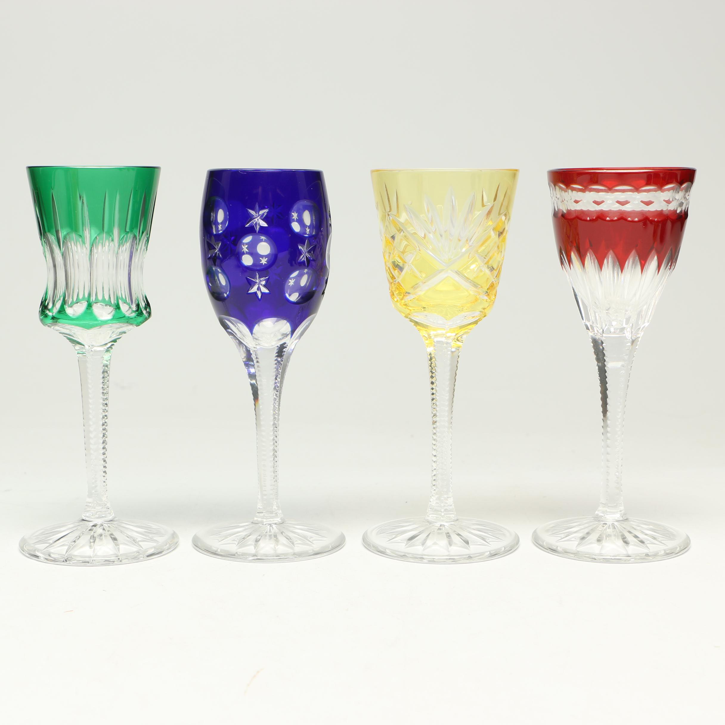 Faberge "Na Zdorovye" Cut to Clear Crystal Barware