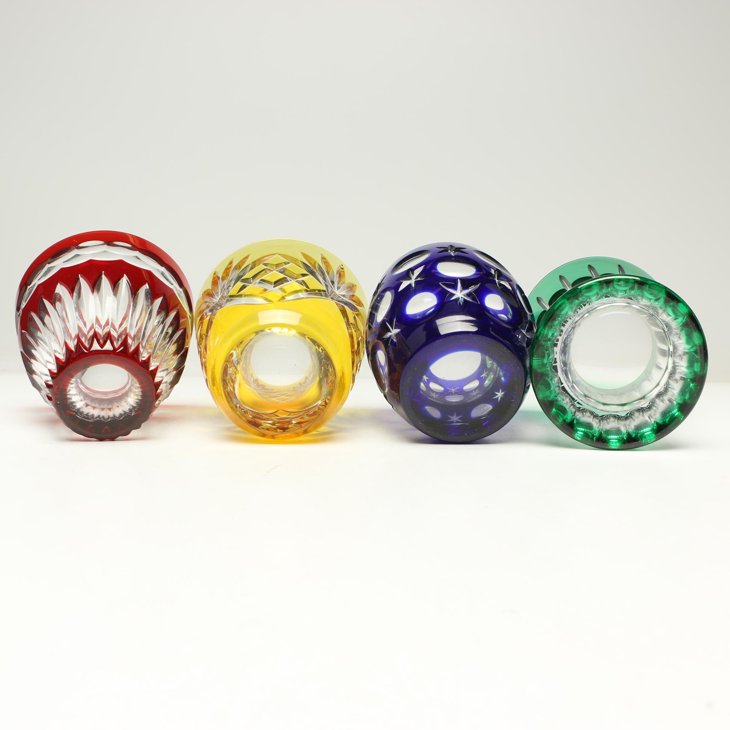 Faberge "Na Zdorovye" Cut to Clear Crystal Barware