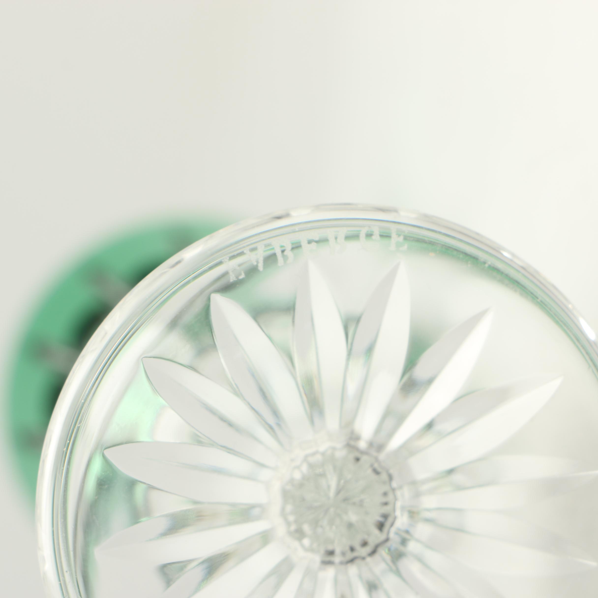 Faberge "Na Zdorovye" Cut to Clear Crystal Barware