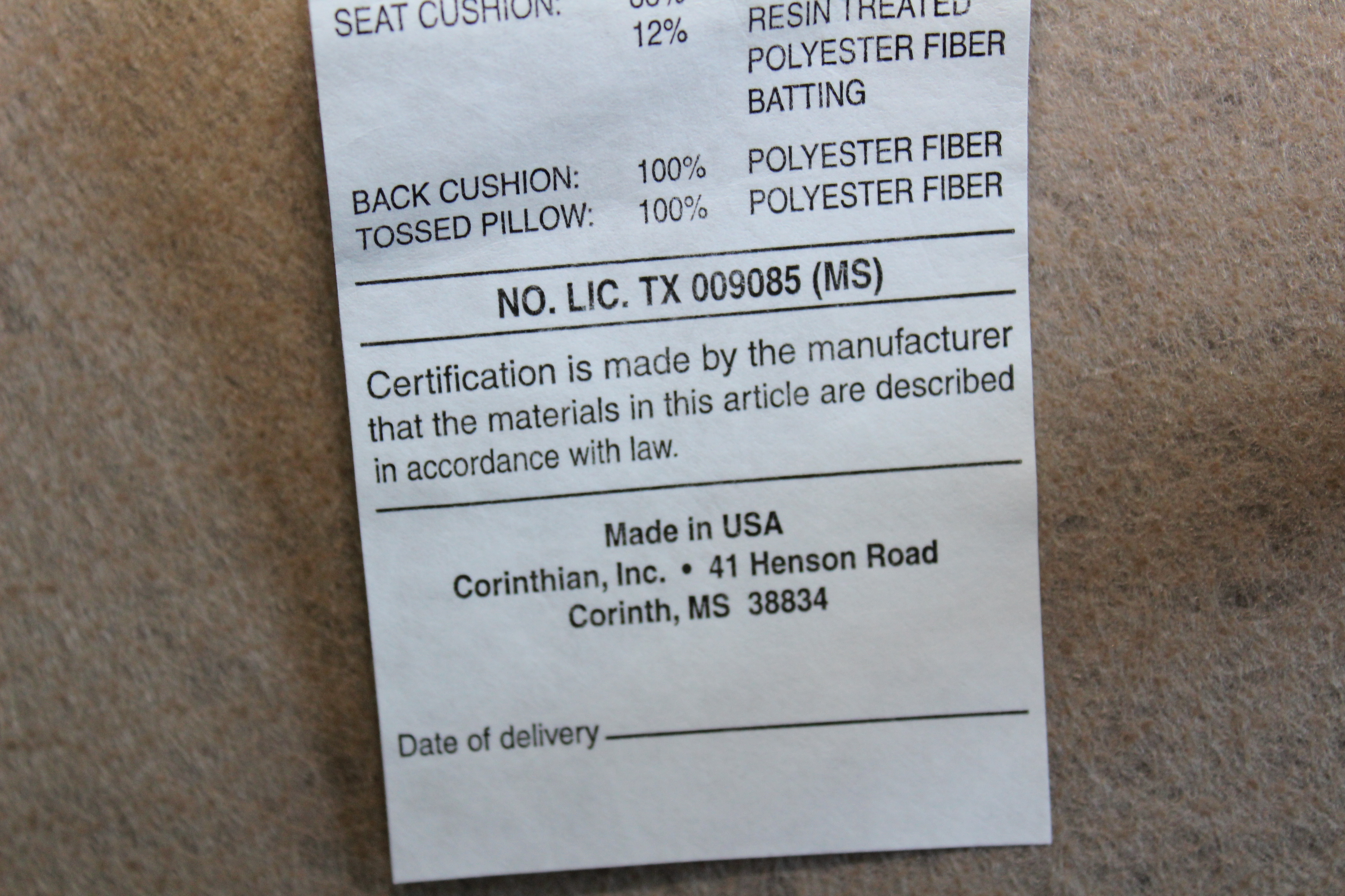 Four-Piece Sectional Sofa, Contemporary