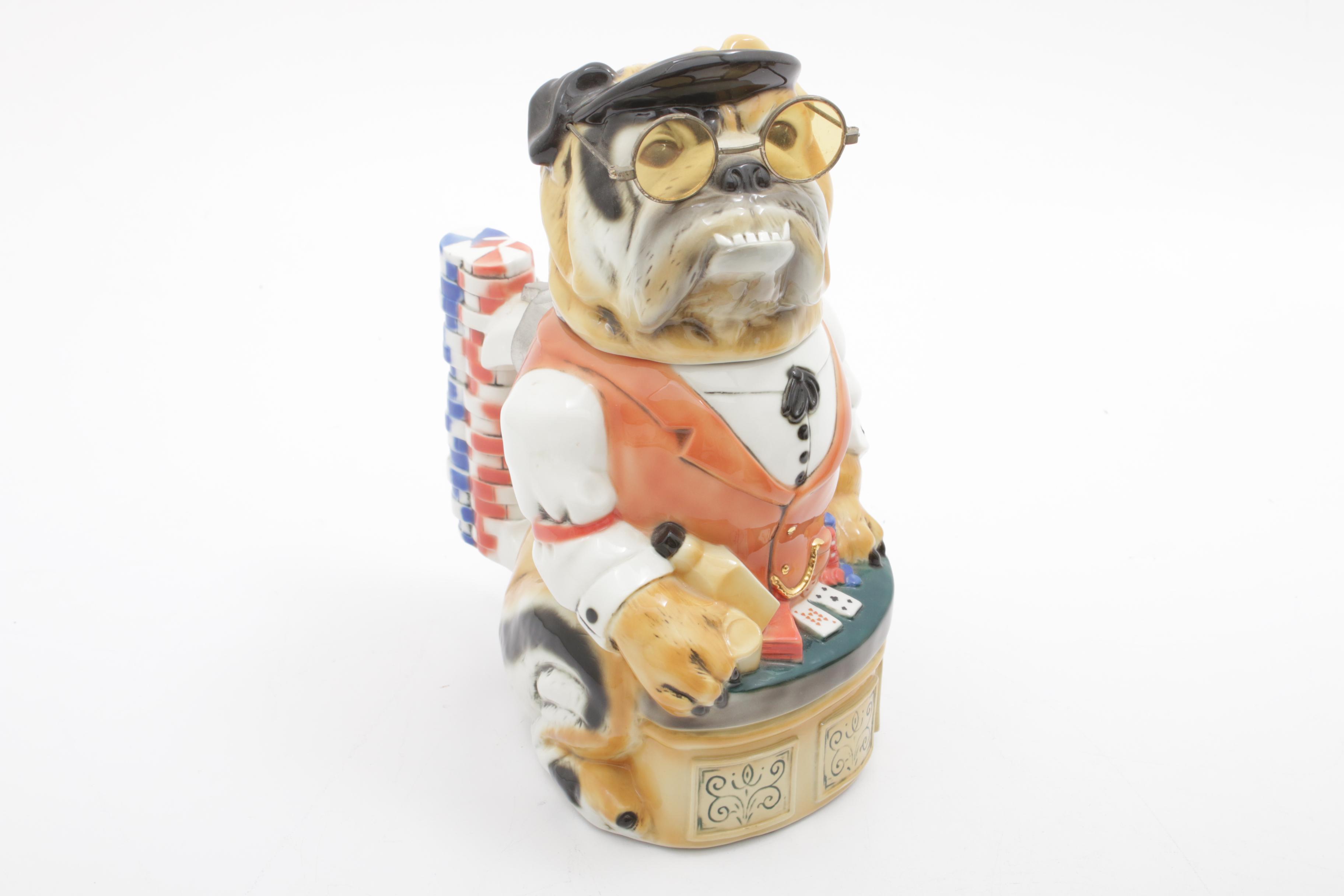 Albert Stahl Figural Character Bulldog Steins, Vintage