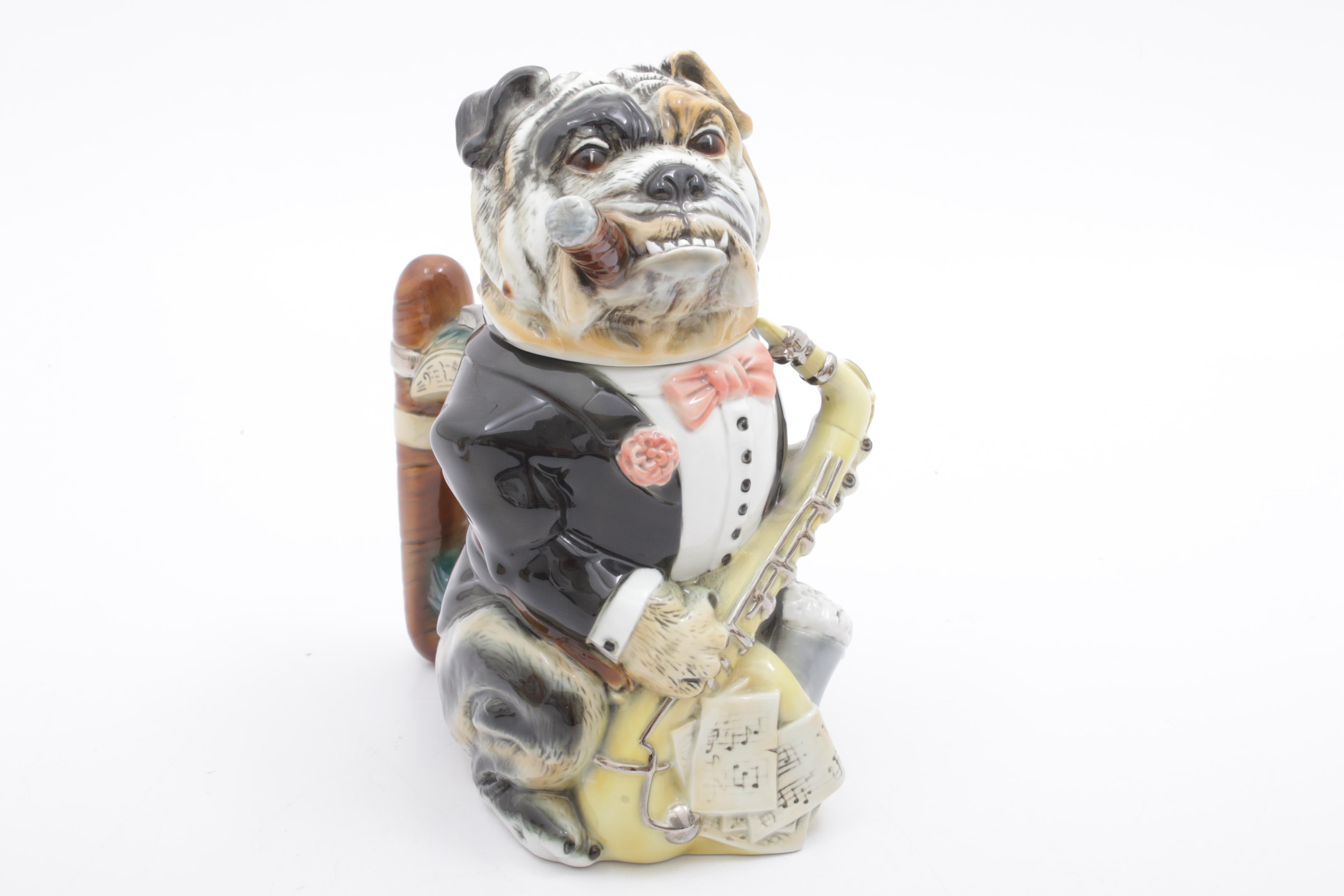 Albert Stahl Figural Character Bulldog Steins, Vintage