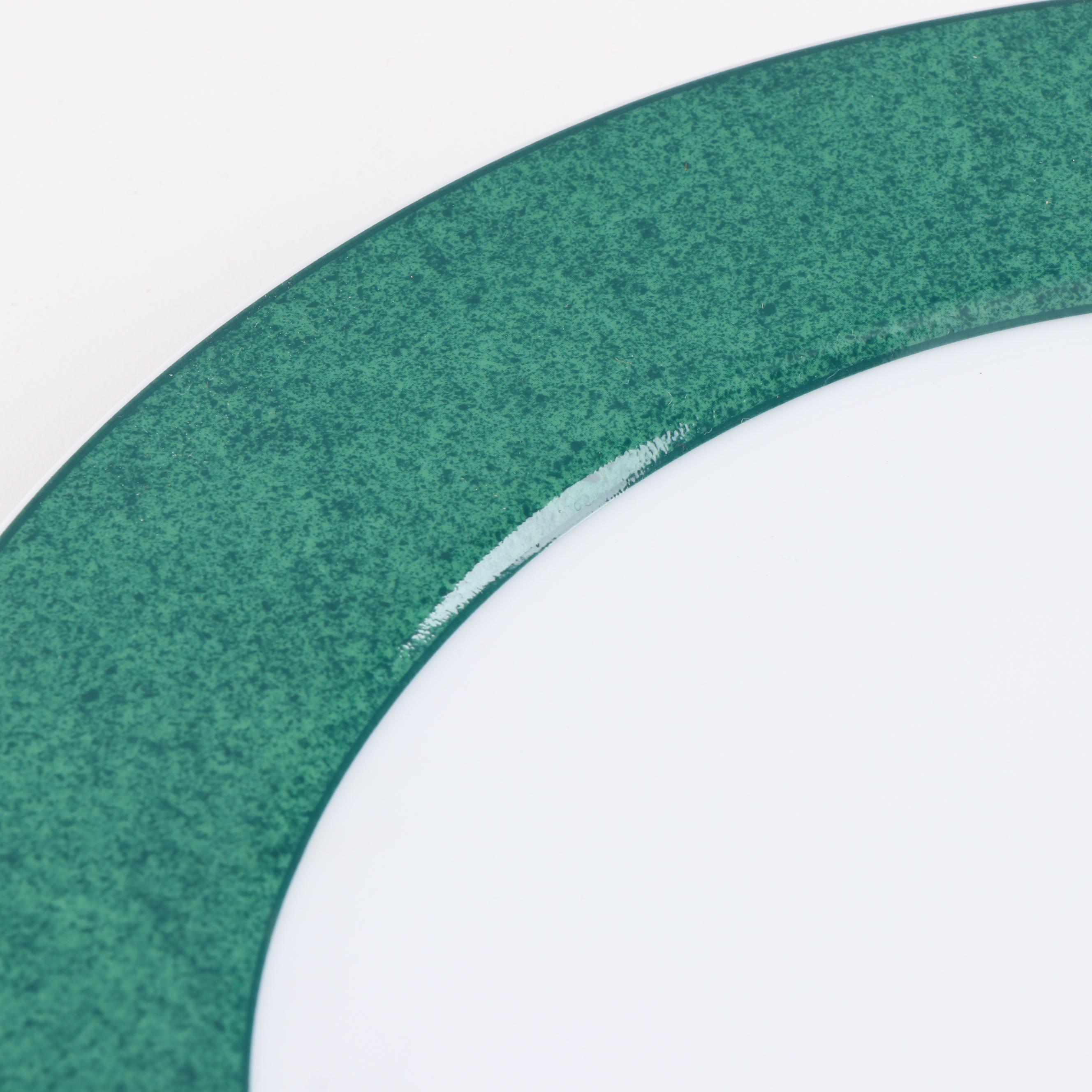 Royal Worcester "Worchester Herbs" Dinner Plates and "Colours" Service Plates