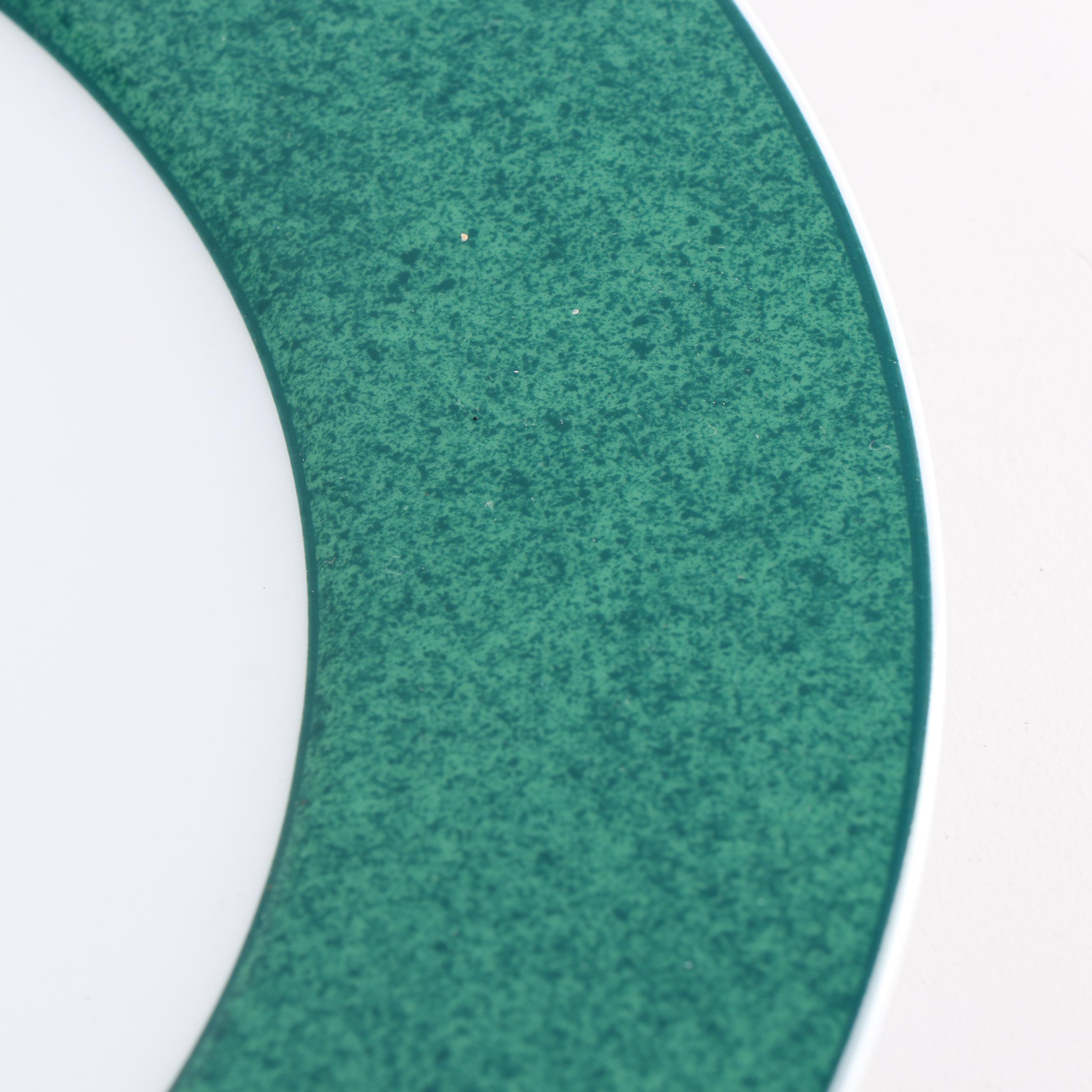 Royal Worcester "Worchester Herbs" Dinner Plates and "Colours" Service Plates