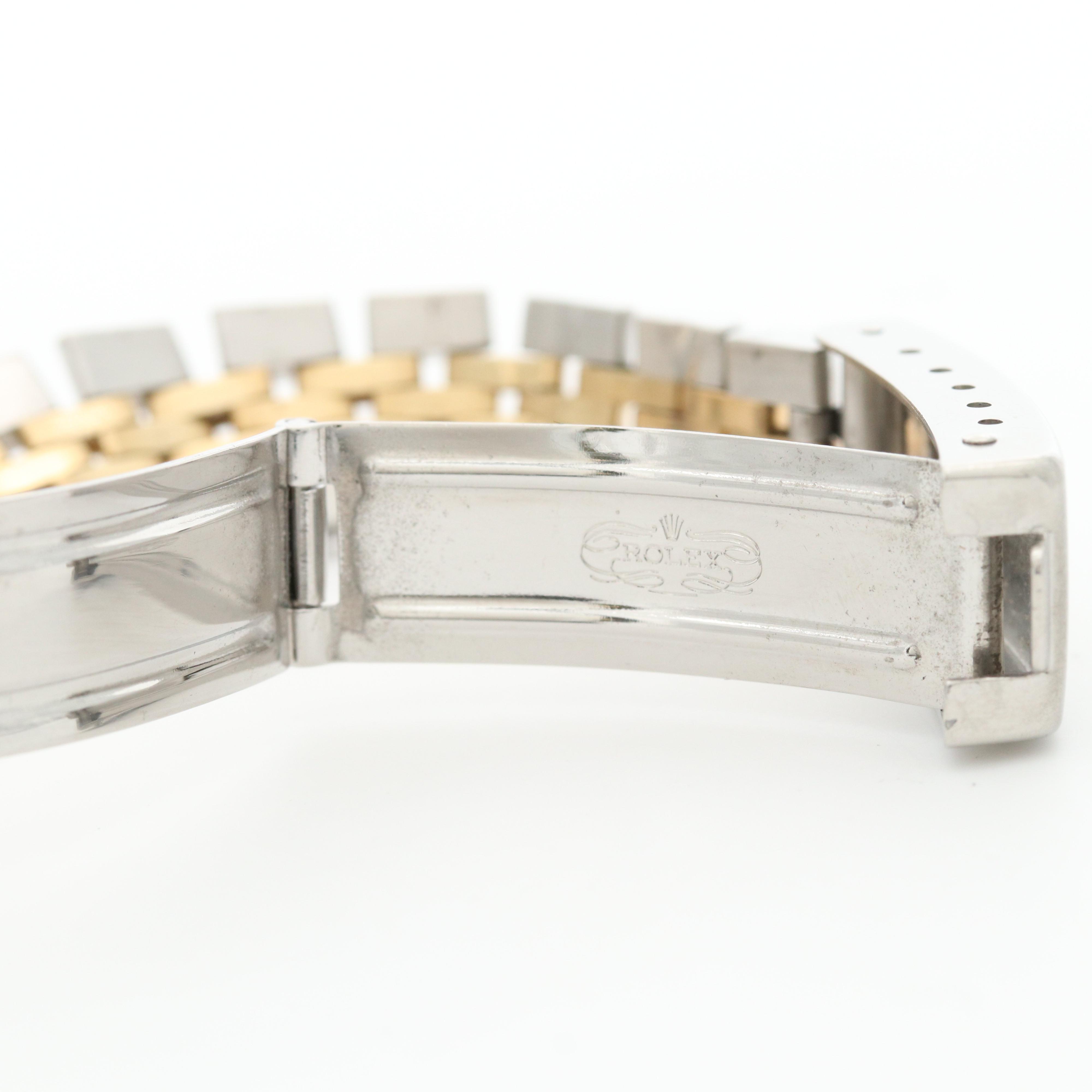 Rolex Datejust 14K Gold and Stainless Steel Watch With Diamond Bezel, 1979