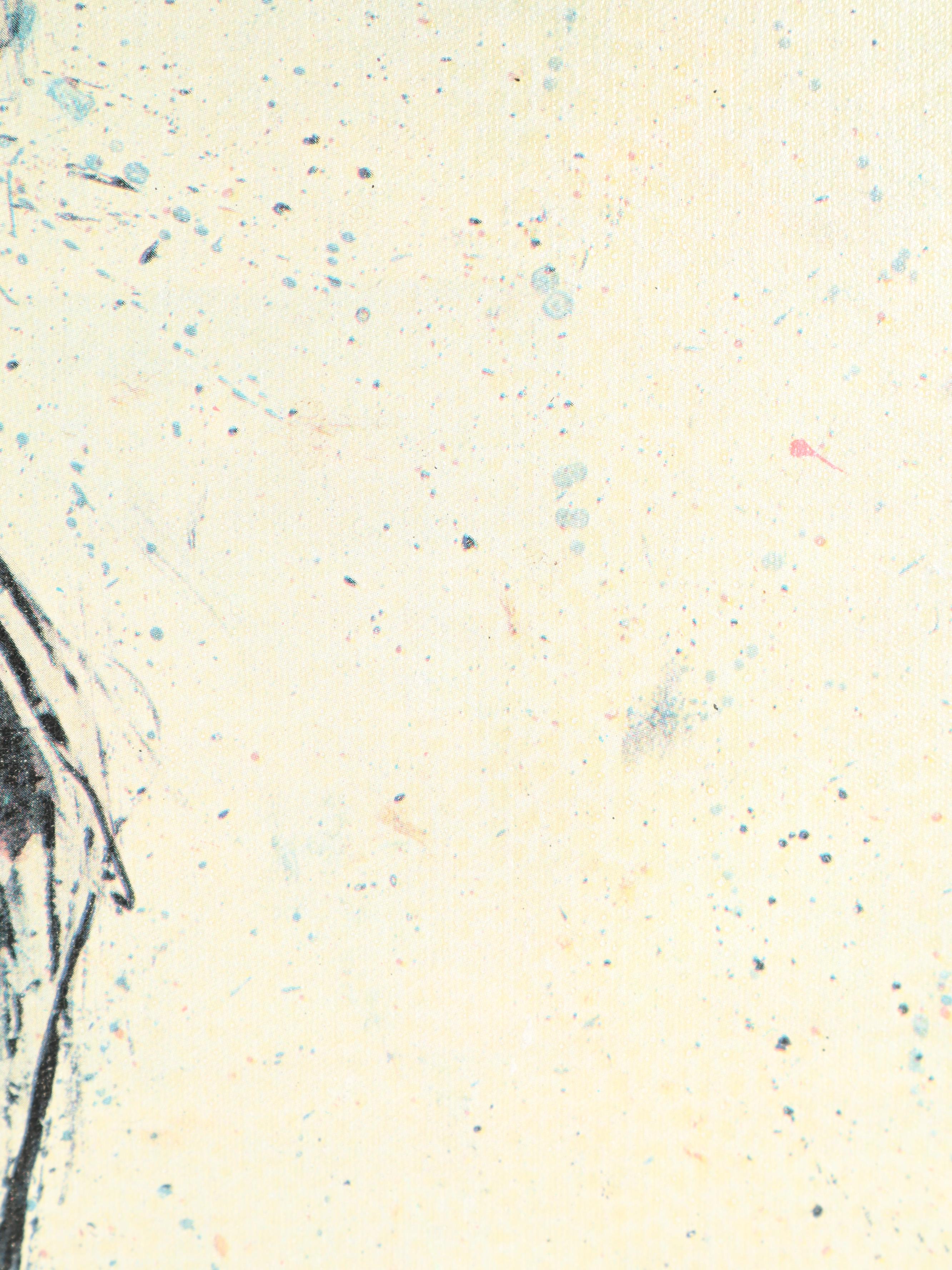 Offset Lithograph after Fritz Rudolf Hug "Reclining Tiger"