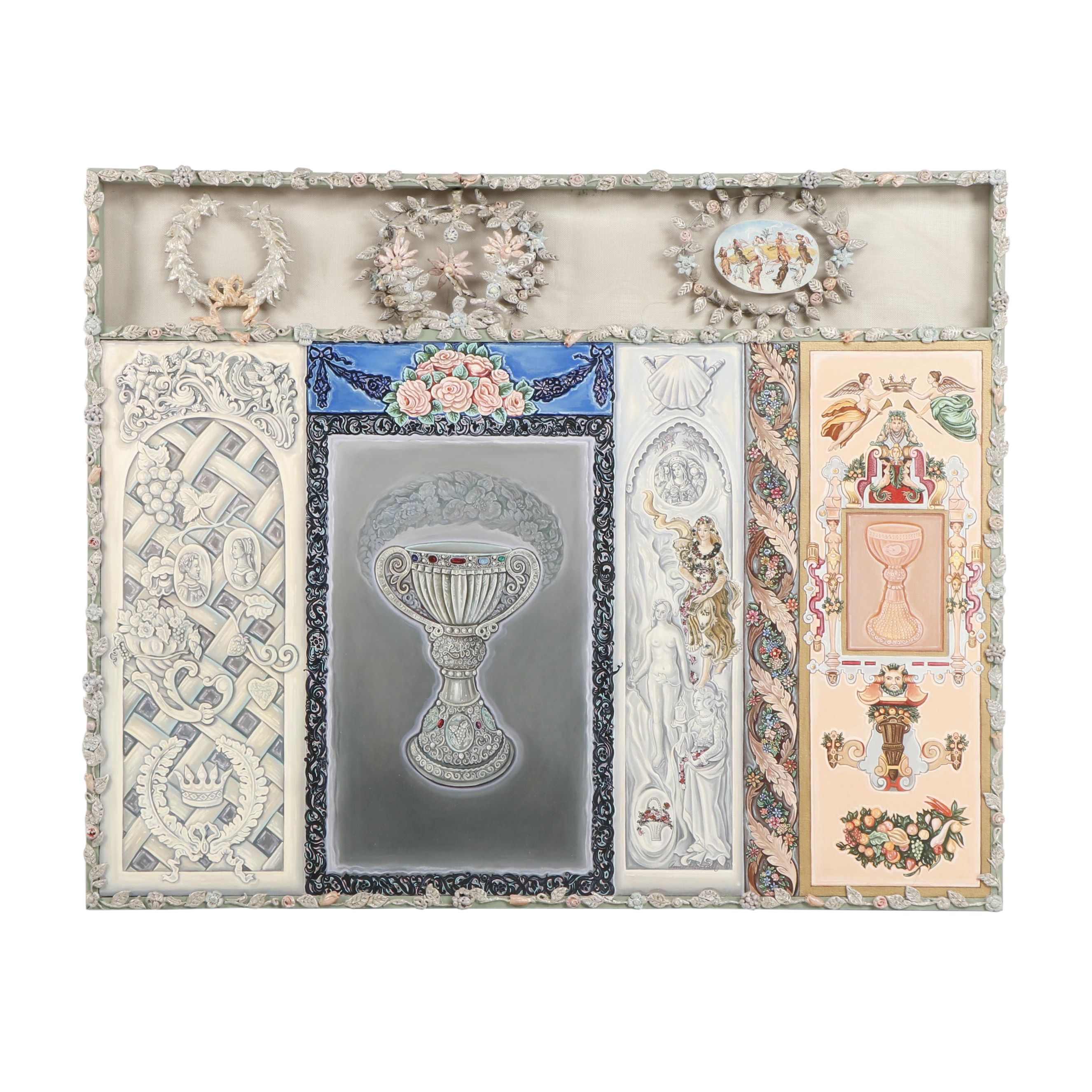 Anne Horwedel Mixed Media Work "Legend of the Silver Cup"