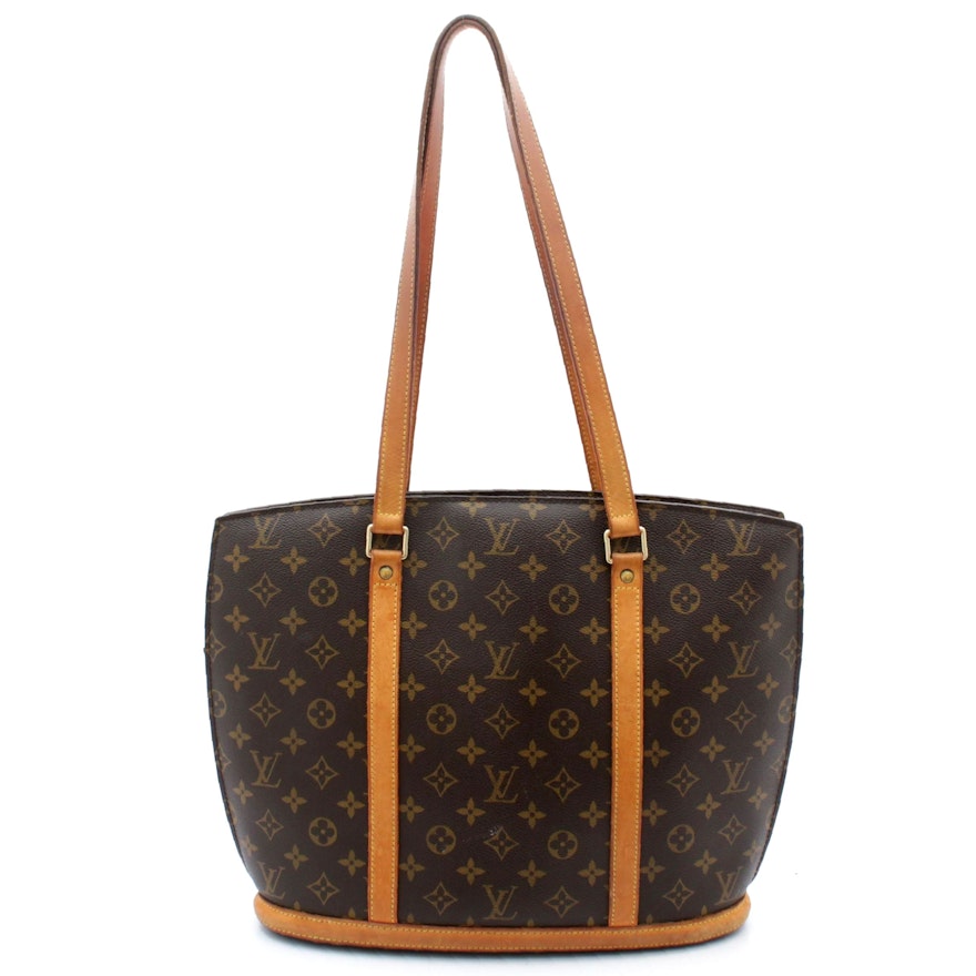 Louis Vuitton Monogram Canvas and Vachetta Leather Babylone Tote Shoulder Bag