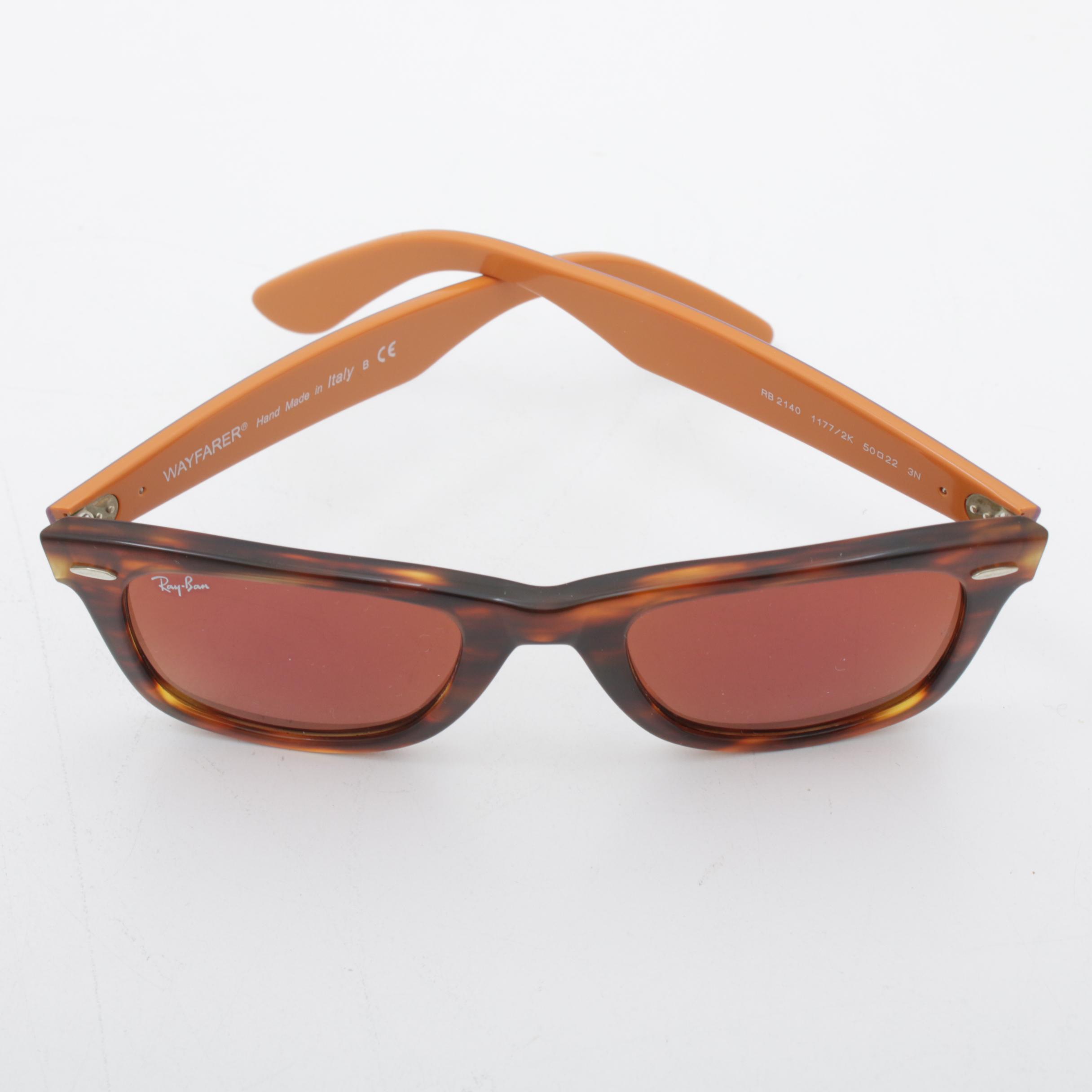 Ray-Ban RB 2140 Tri-Tone Wayfarer Sunglasses