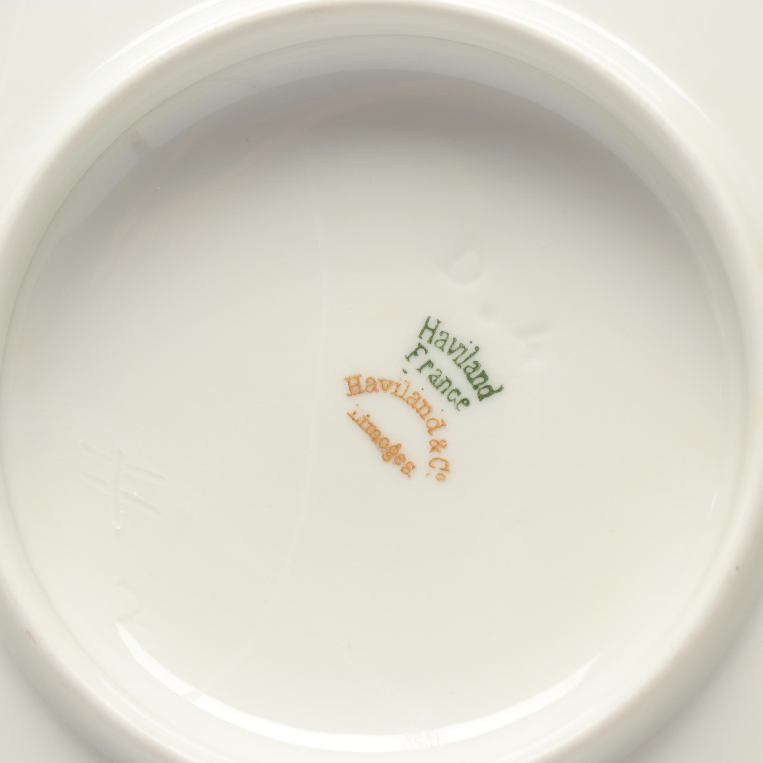Tressemann and Vogt Dishes and Haviland Gravy Bowl