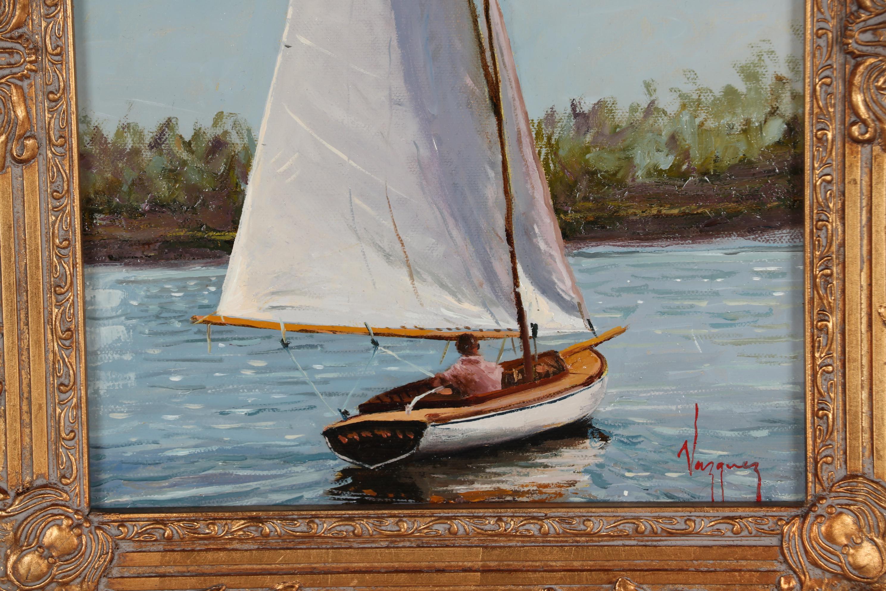 Marco Antonio Vazquez Oil Painting of Sailboat